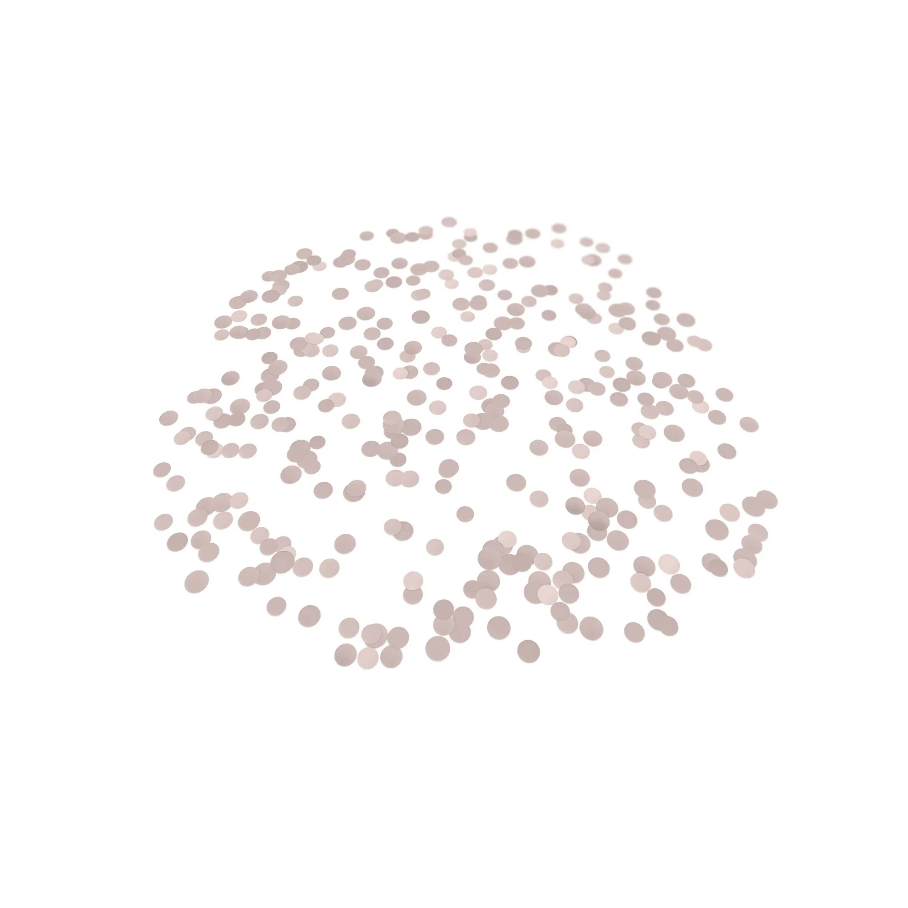 Folienkonfetti 1cm Rund 100g Satin Rose Gold