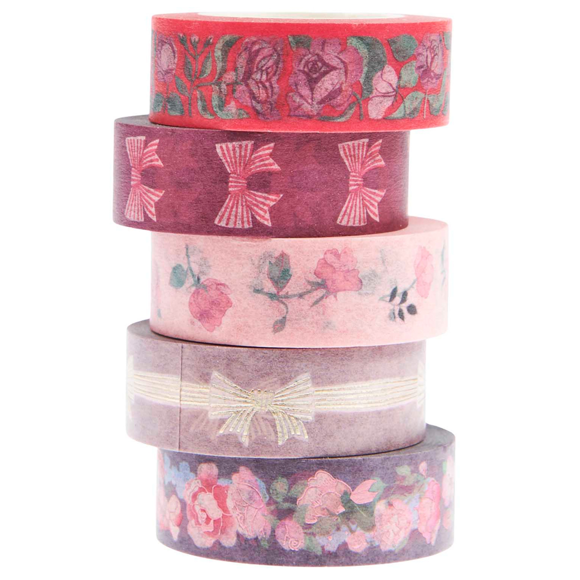 5 Tapes im Set "La Vie en Rose" Pink