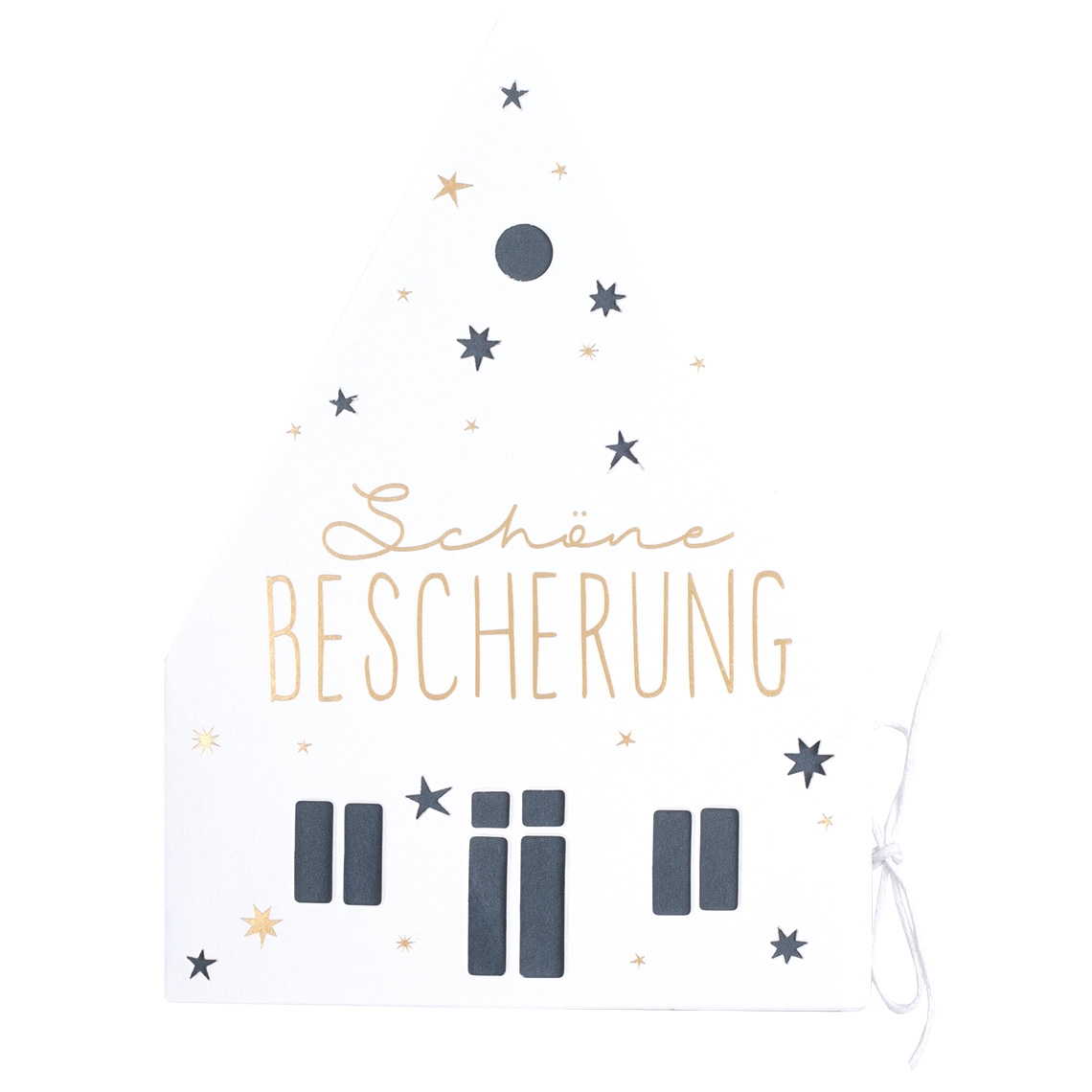 RÀder Design - Weihnachtshauskarte "Schöne Bescherung" RÀder Design - Weihnachtshauskarte "Schöne Bescherung"