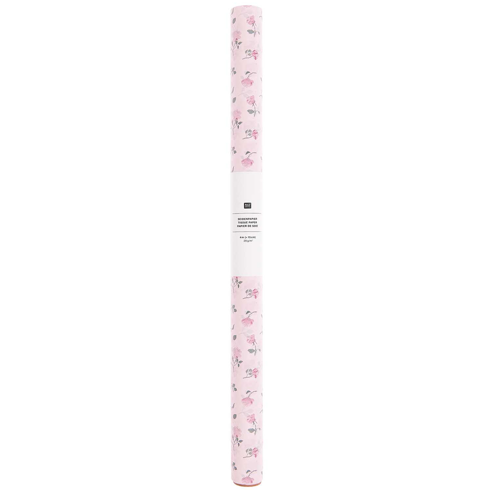 Seidenpapier auf Rolle "Rosen" 4m