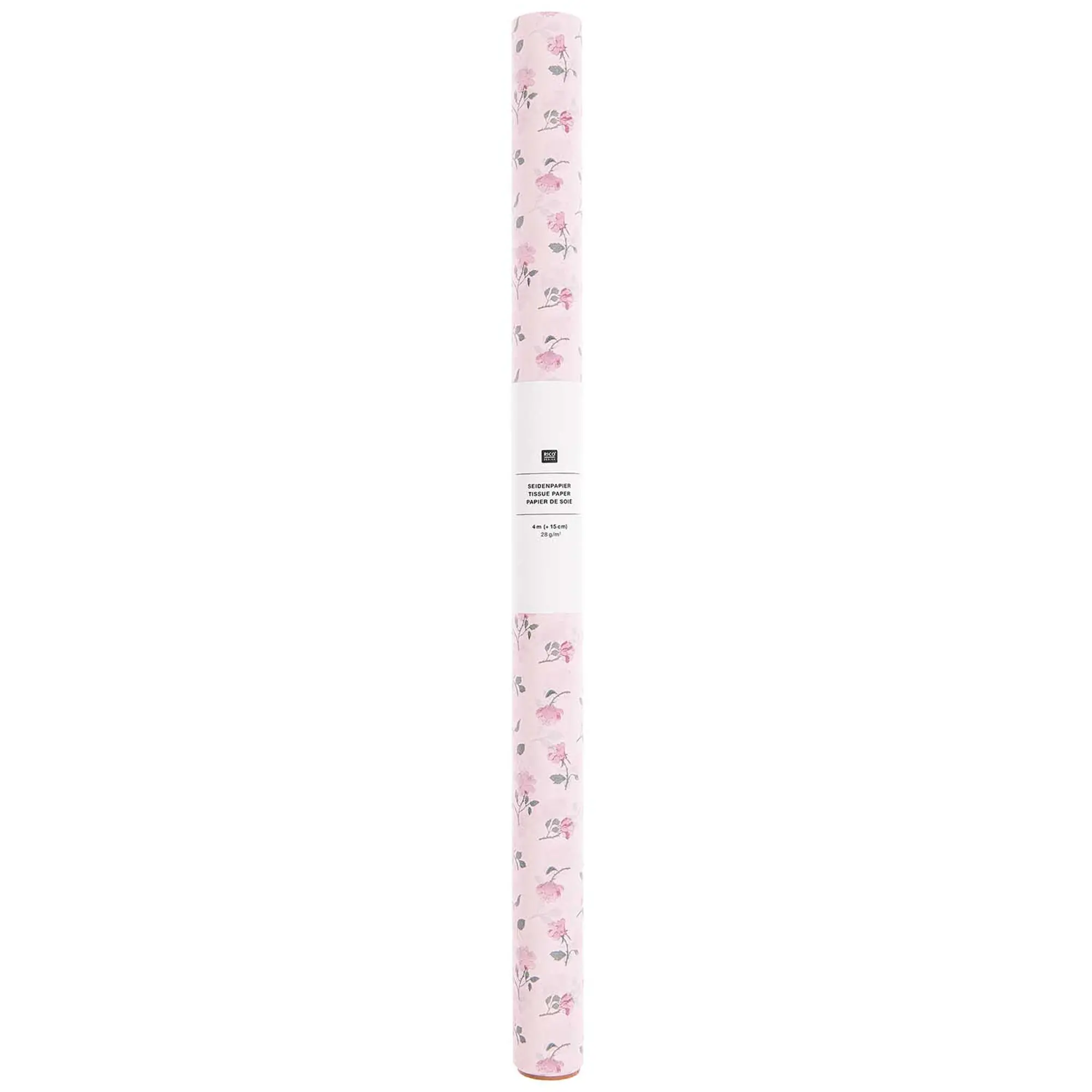 Seidenpapier auf Rolle "Rosen" 4m