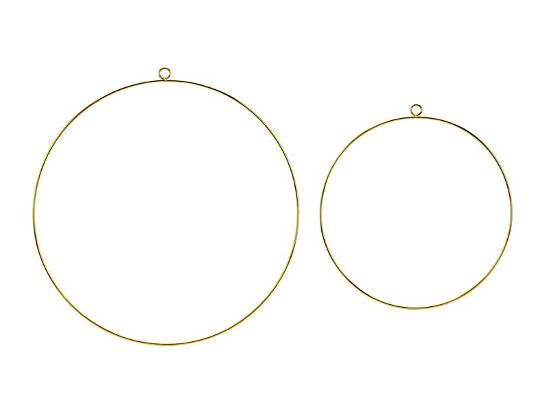 2 Metallringe, Gold