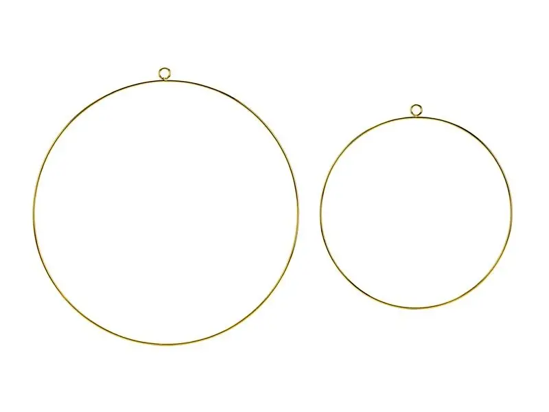 2 Metallringe, Gold