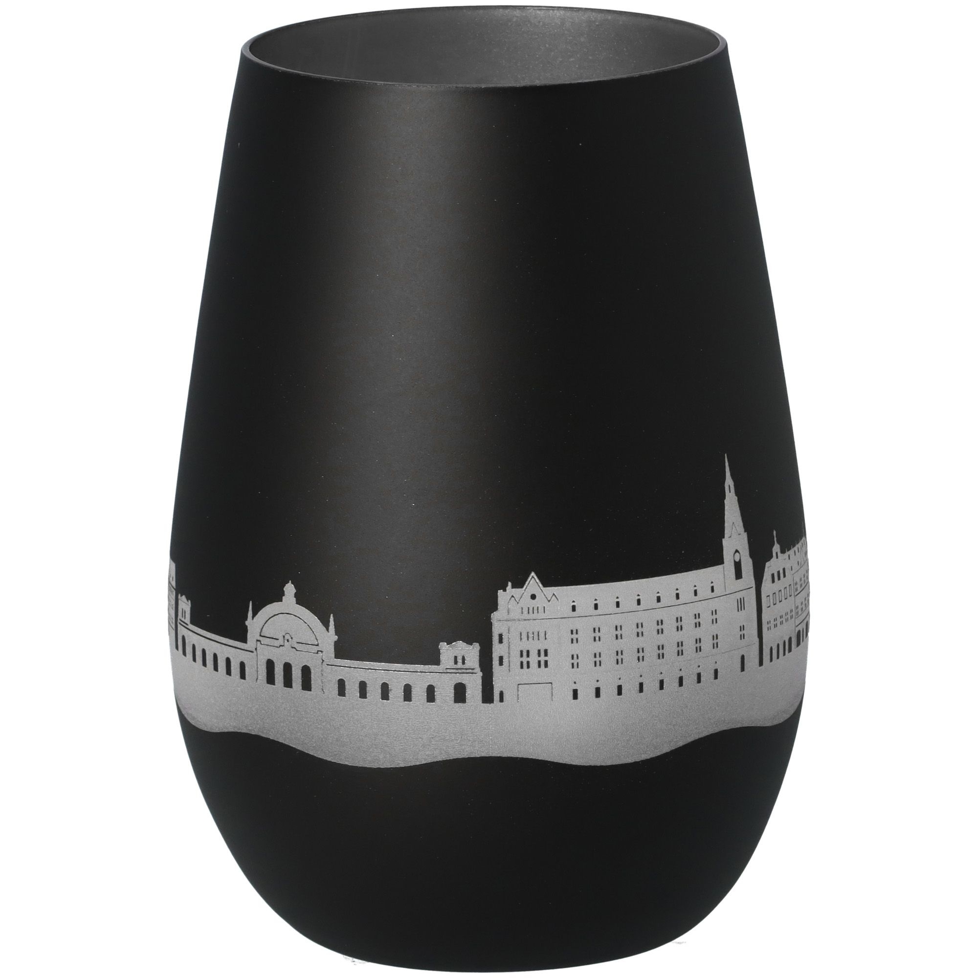 Windlicht Skyline Erfurt Schwarz/Silber Windlicht Skyline Erfurt Schwarz/Silber