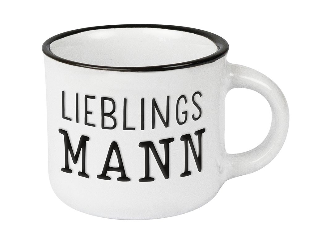 Espresso-Tasse Vintage "Lieblingsmann"