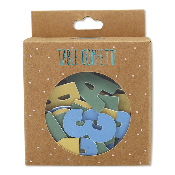 Einschulung - Konfetti "Buchstaben und Zahlen", 60 Stück Einschulung - Konfetti "Buchstaben und Zahlen", 60 Stück