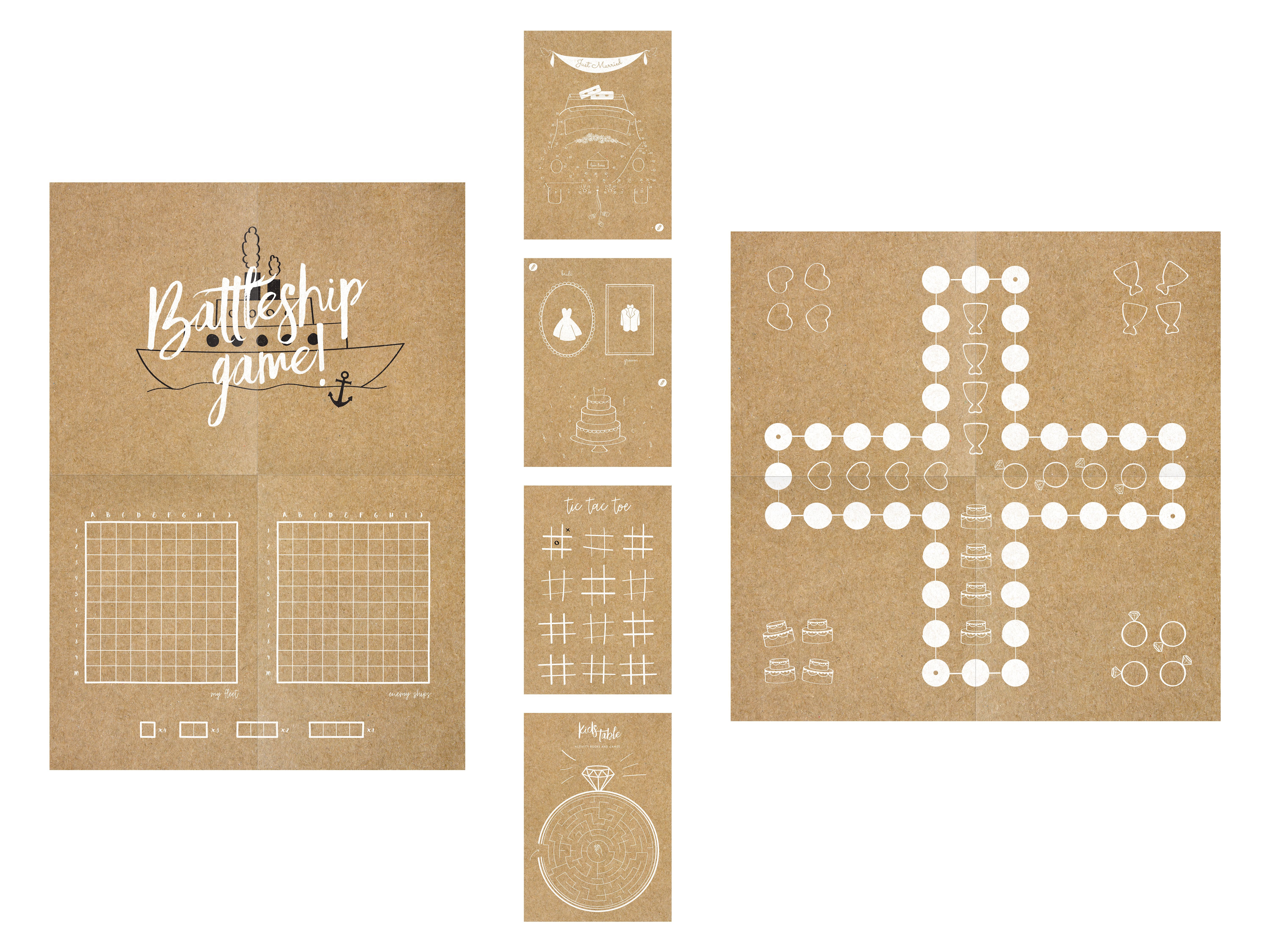 Hochzeits-Spieleset fĂŒr Kinder Hochzeits-Spieleset fĂŒr Kinder