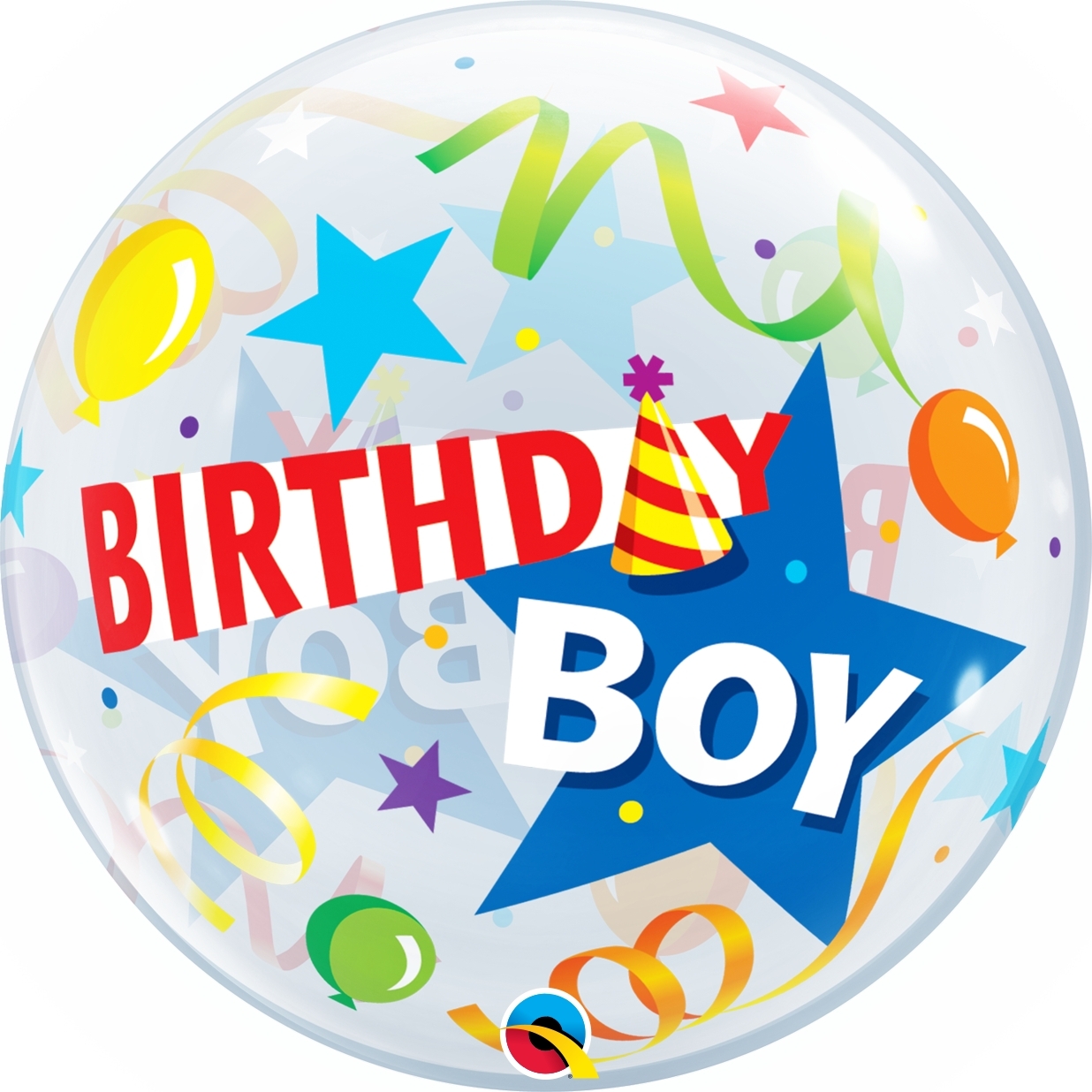 Bubble Ballon Birthday Boy 56cm