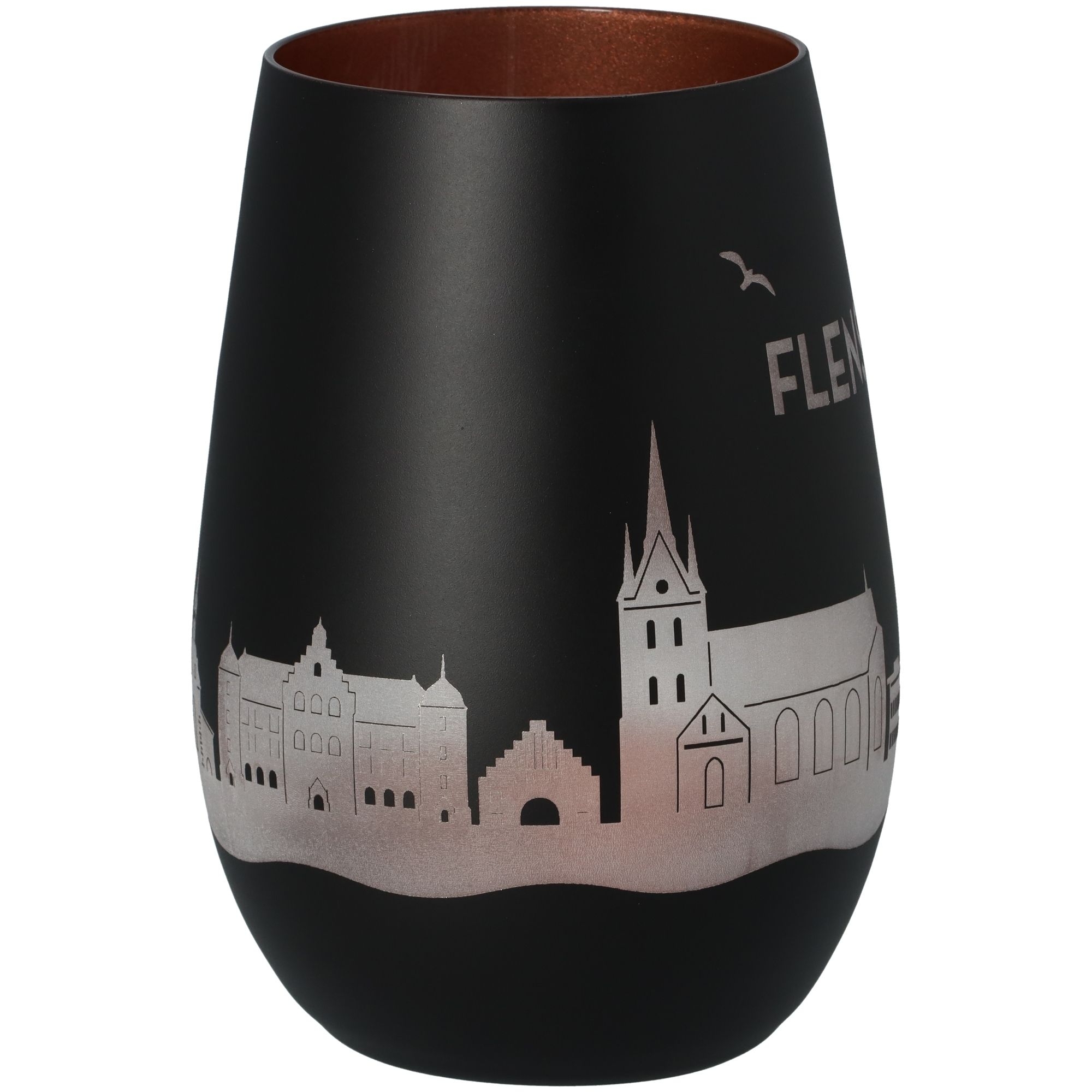 Windlicht Skyline Flensburg Schwarz/Bronze Windlicht Skyline Flensburg Schwarz/Bronze
