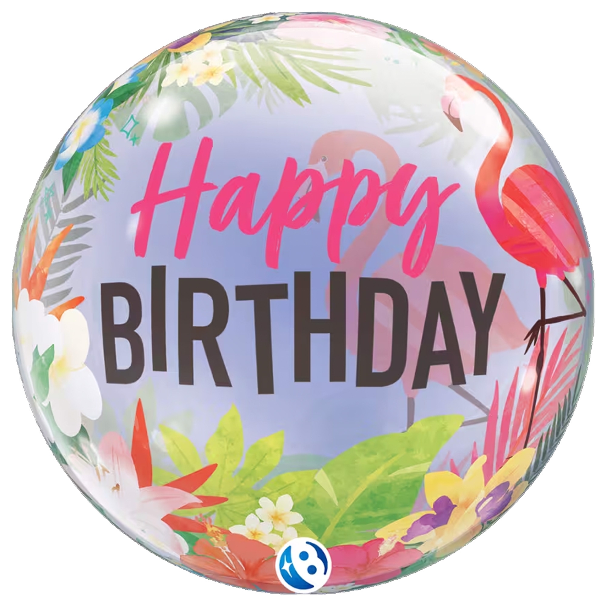 Bubble Ballon "Tropical" Geburtstag Ballon, Teller, Sphäre