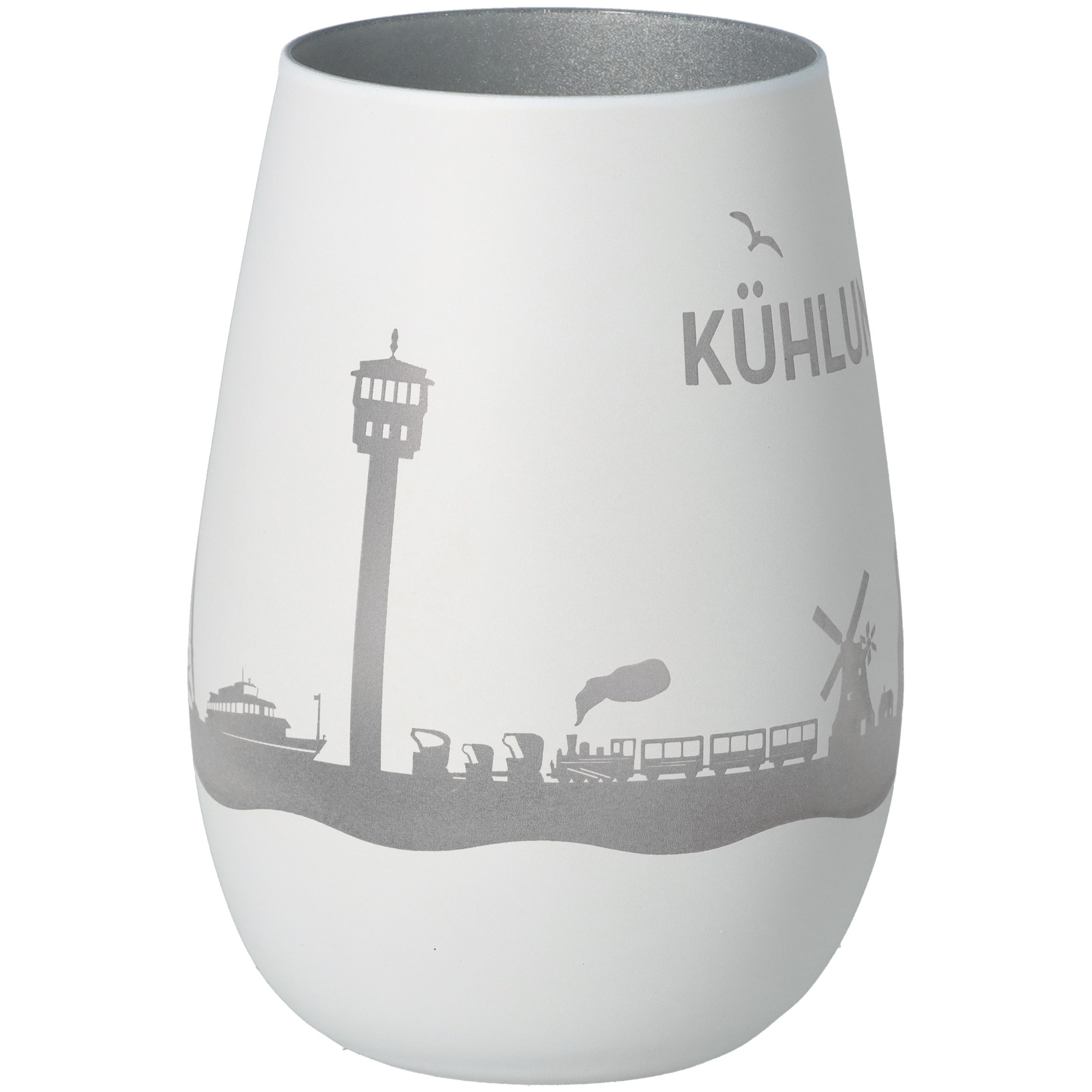 Windlicht Skyline Kühlungsborn Weiß/Silber Windlicht Skyline Kühlungsborn Weiß/Silber