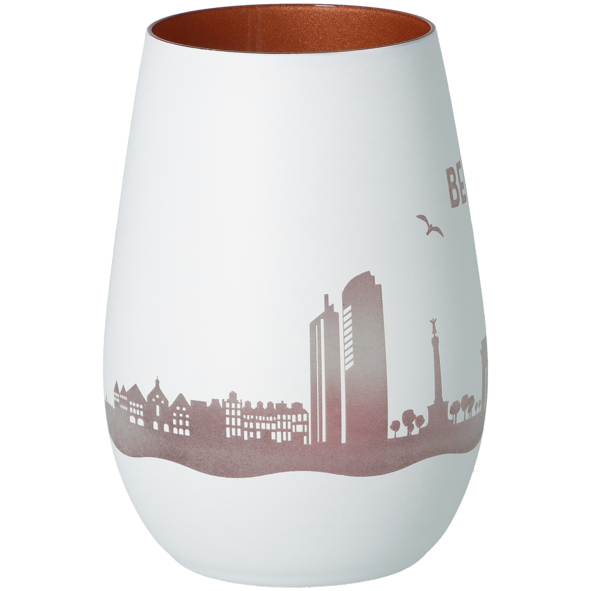 Windlicht Skyline Berlin Weiß/Bronze Windlicht Skyline Berlin Weiß/Bronze