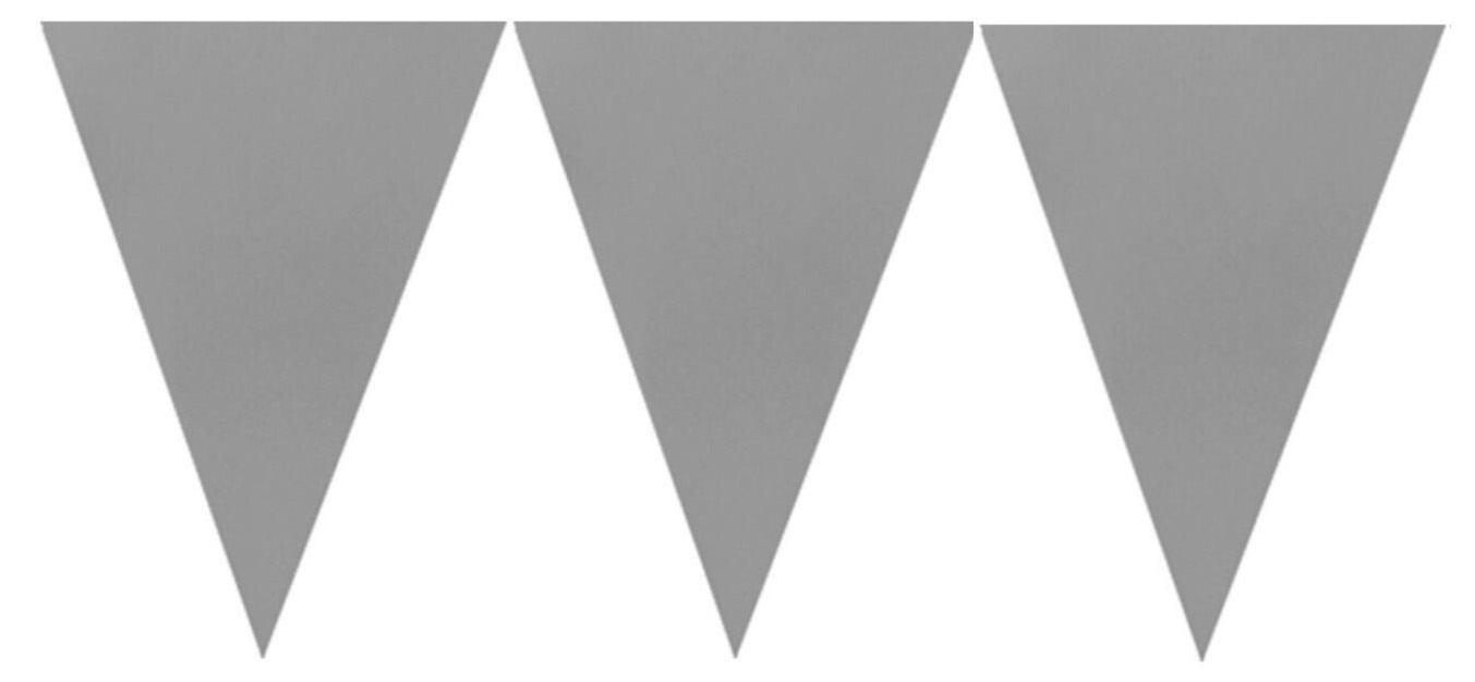Wimpelkette Silber, 4,5m lang Wimpelkette Silber, 4,5m lang
