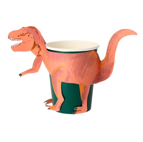 Meri Meri - 8 Pappbecher "T-Rex" Meri Meri - 8 Pappbecher "T-Rex"