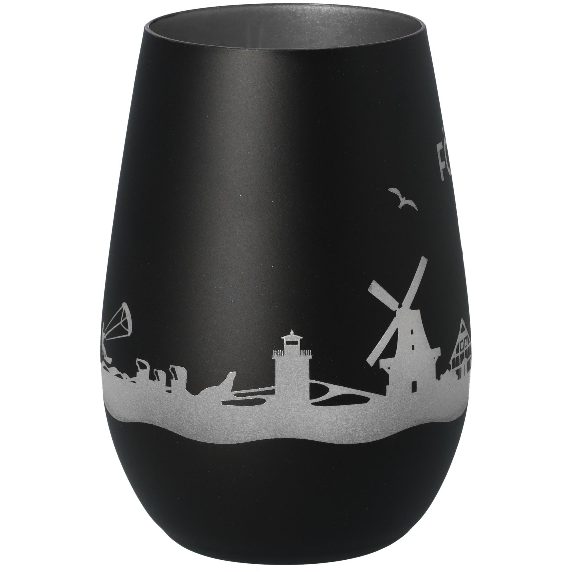 Windlicht Skyline Föhr Schwarz/Silber Windlicht Skyline Föhr Schwarz/Silber