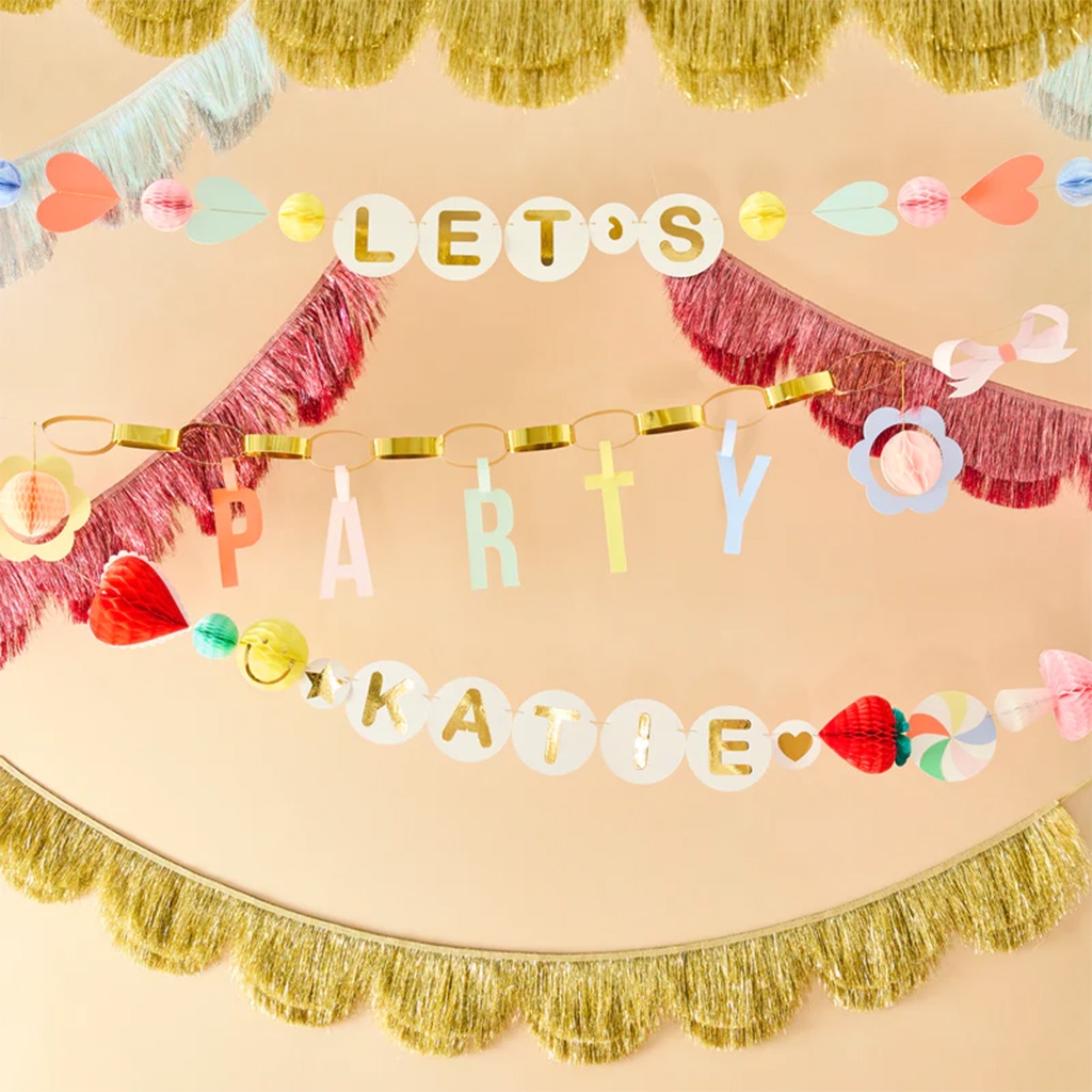 Meri Meri - Girlande "Charme Party" zum personalisieren