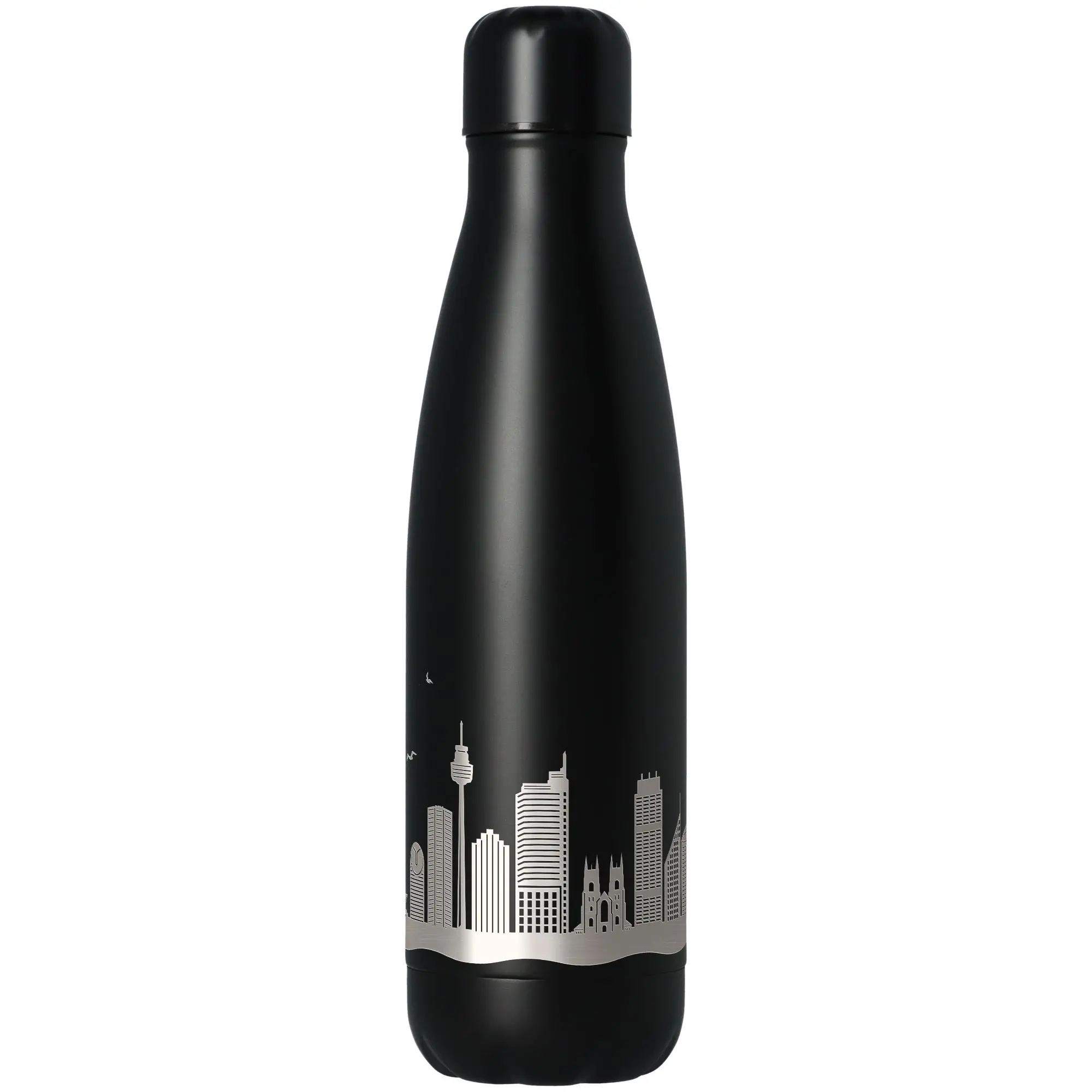 Trinkflasche Skyline Sydney Schwarz 500ml