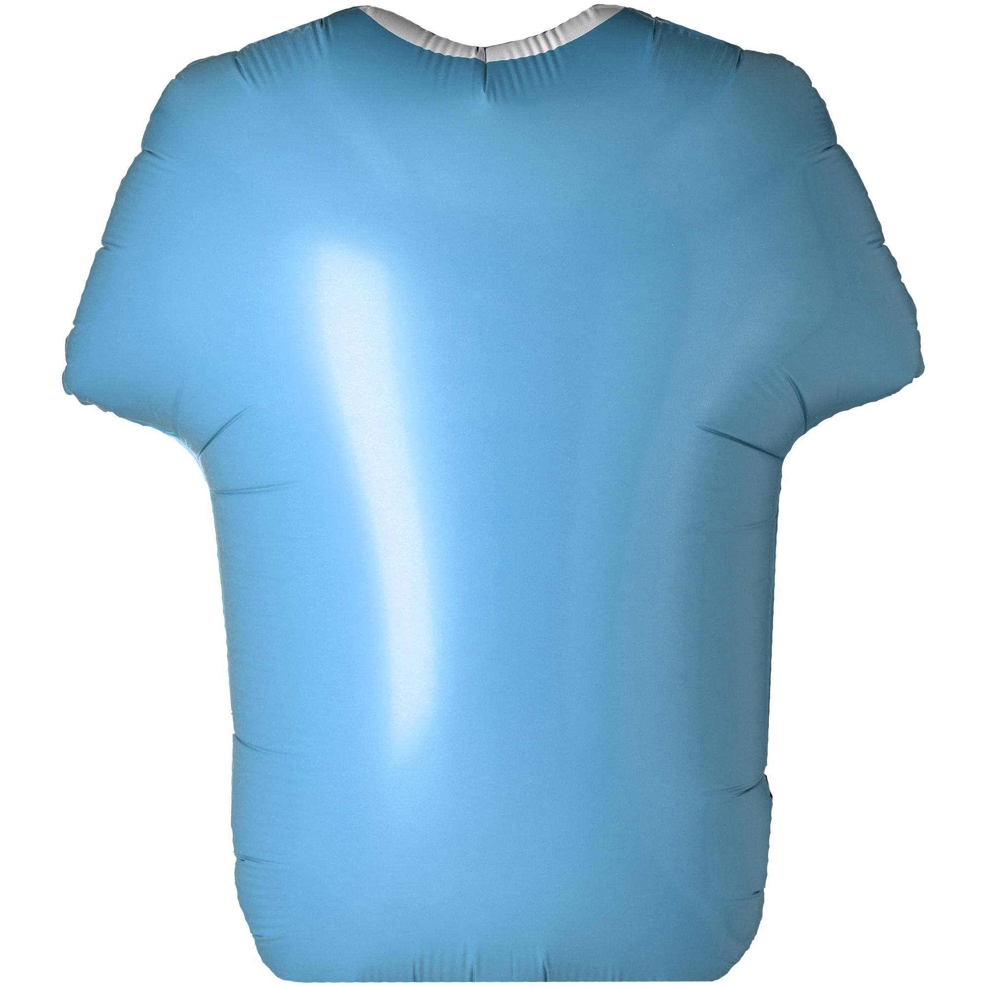 Folienballon Individuelles "Fußballtrikot" Hellblau, 60cm Bekleidung, T-shirt, Langarm, Ärmel, Hemd