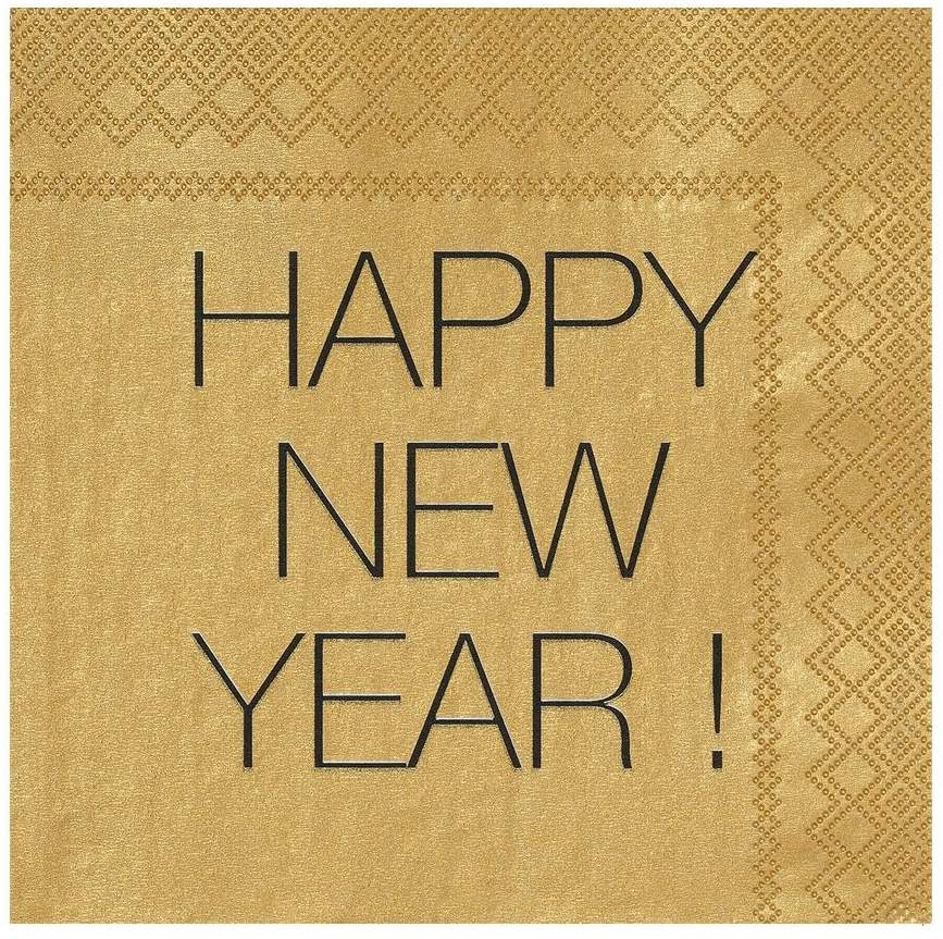 Räder Design - Cocktailservietee HNY - Gold Räder Design - Cocktailservietee HNY - Gold