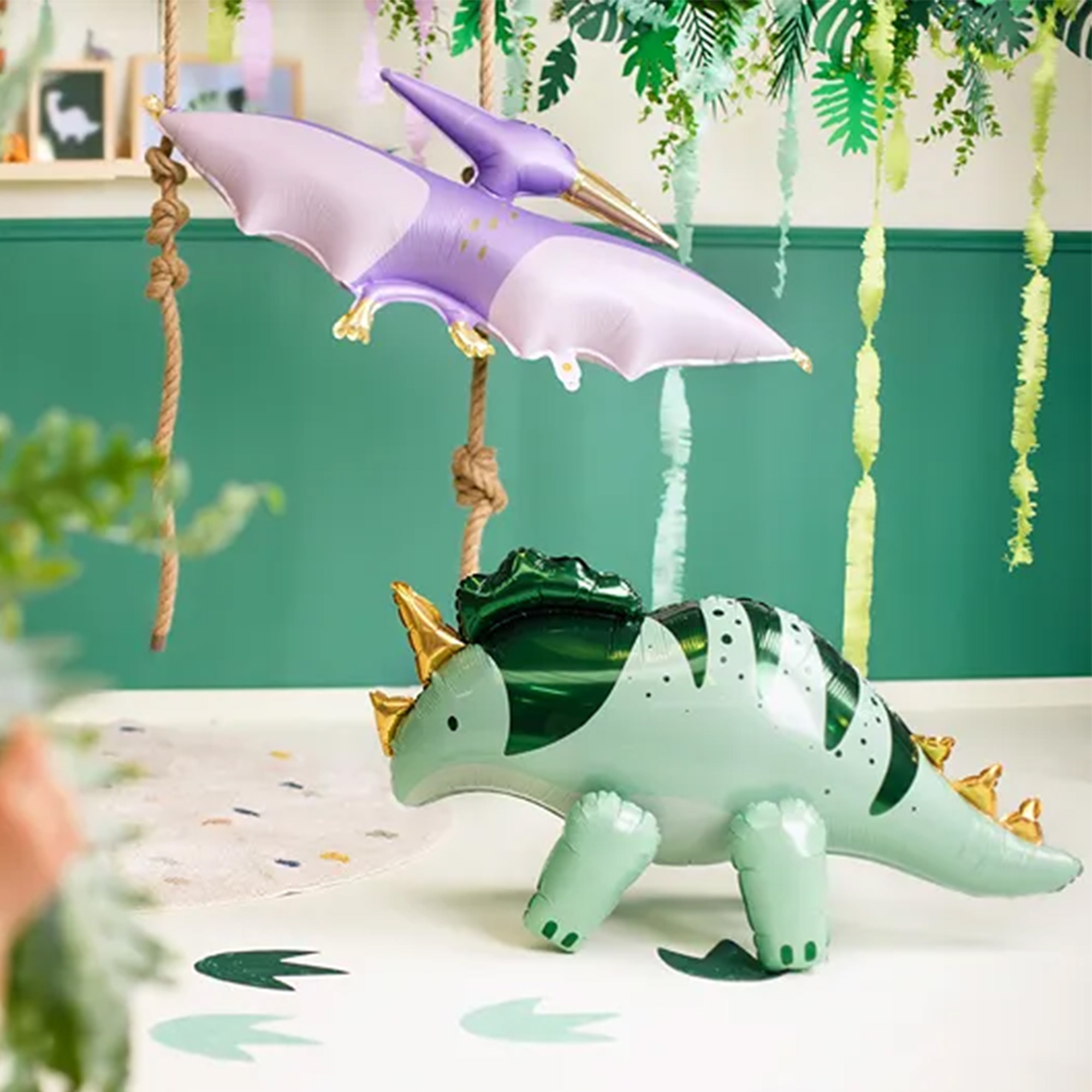 Folienballon "Triceratops" NUR LUFTBEFÜLLUNG ca. 101 cm Spielzeug