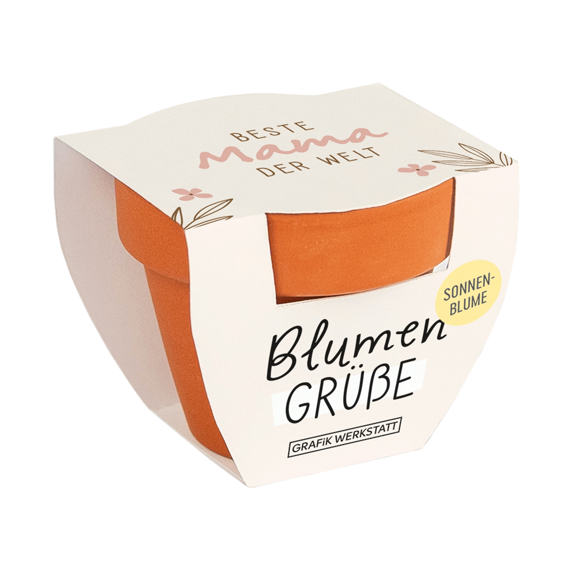 Blumengrüße "Beste Mama der Welt" Kiste, Karton