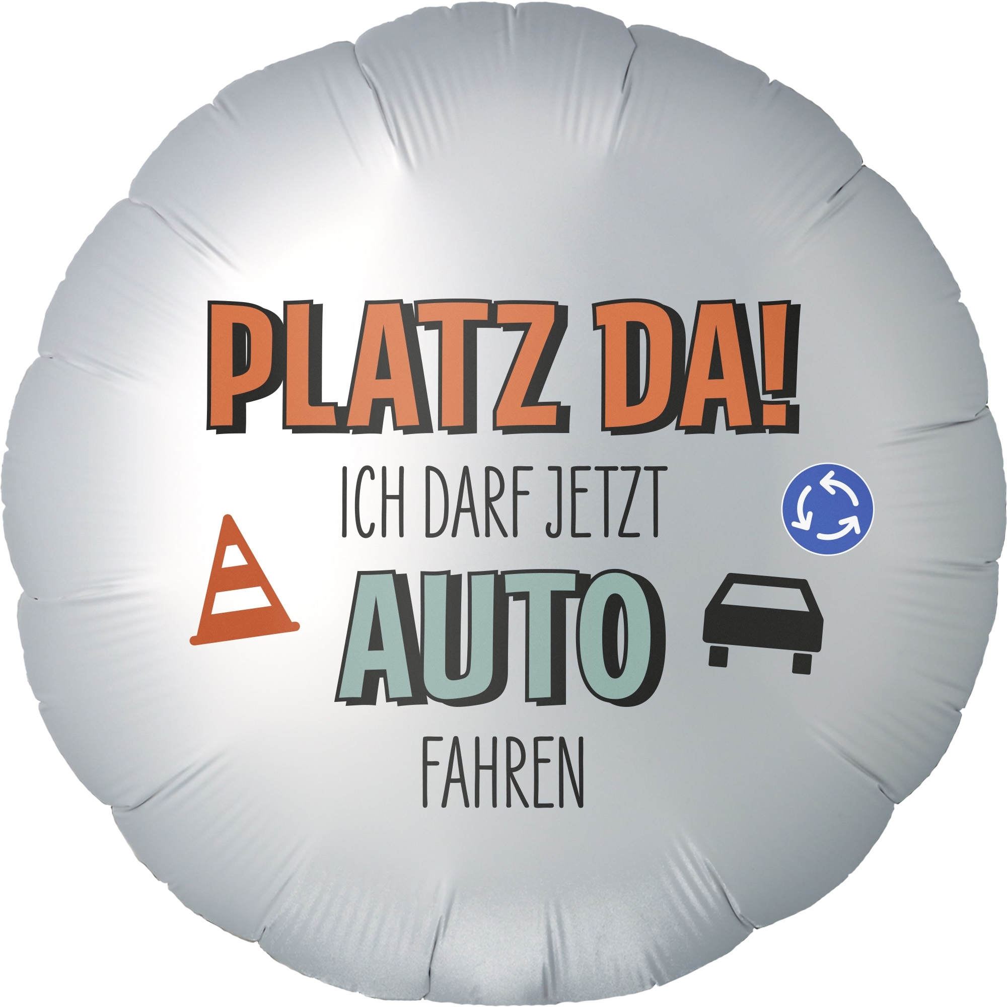 eb23c13ed068631aa8efa45628dbf98e49e33ce7 Folienballon "Führerschein" 2-Seitig 45 cm