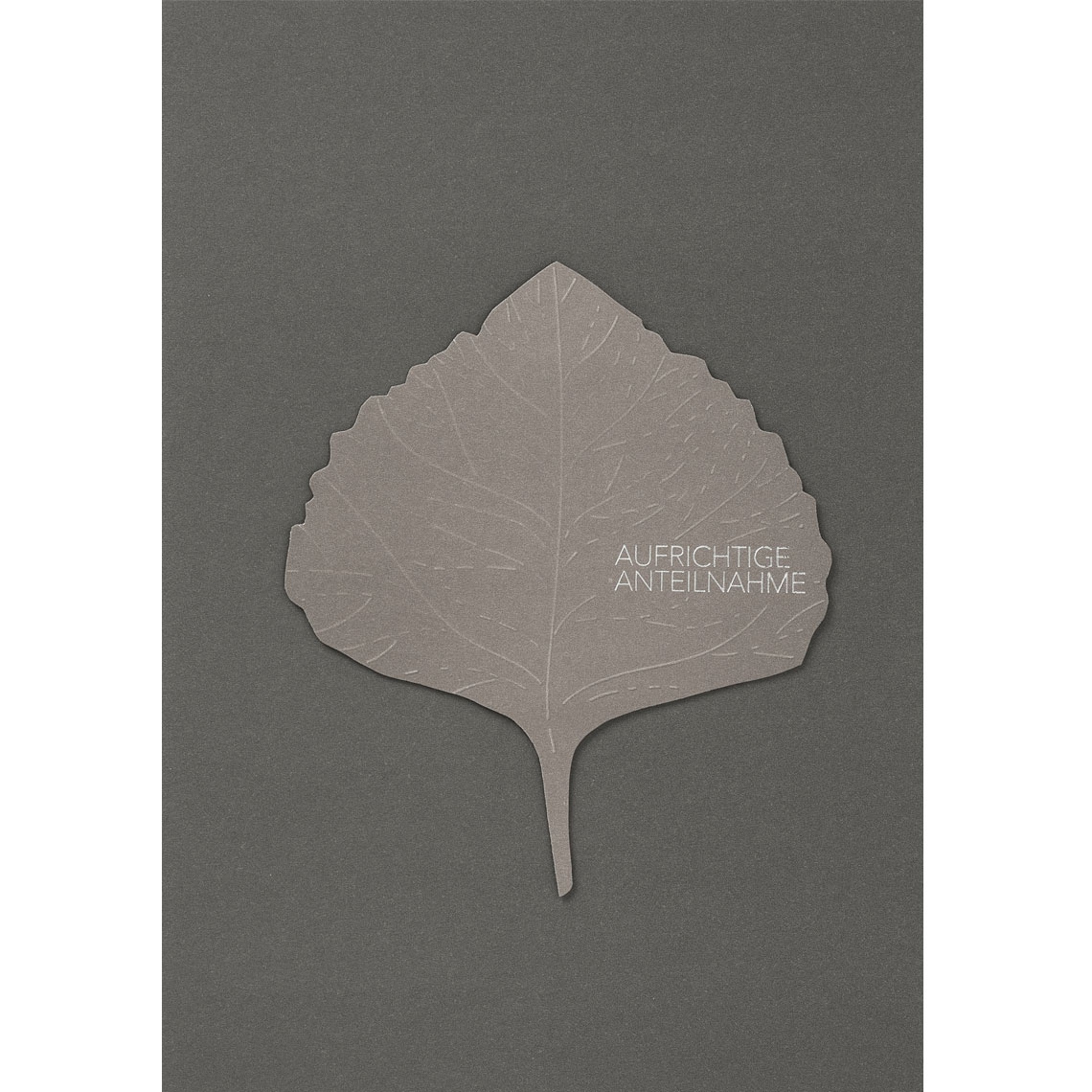 Räder Design - Trauerkarte "Aufrichtige Anteilnahme" Räder Design - Trauerkarte "Aufrichtige Anteilnahme"