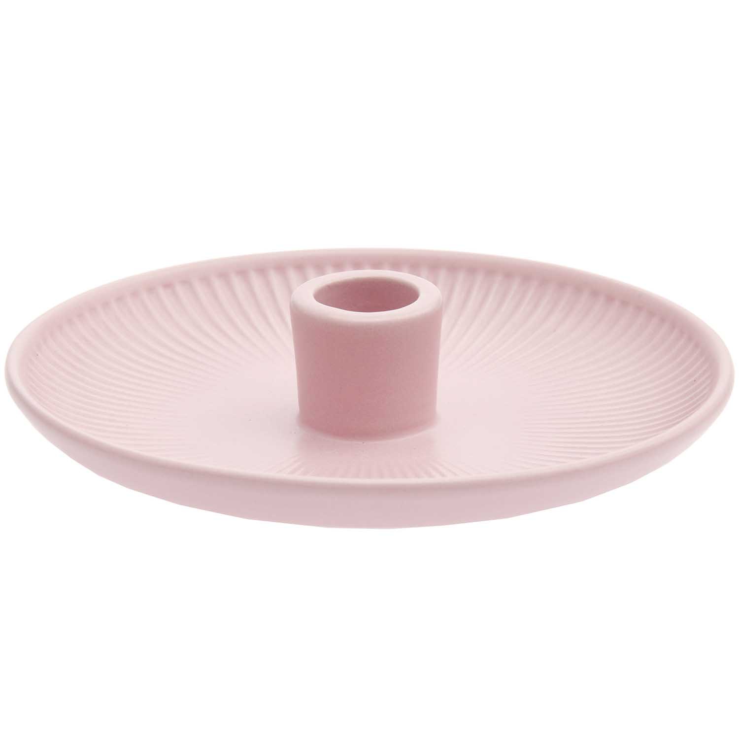 Kerzenständer aus Porzellan - Rosa - 15,5 cm Ø Kerzenständer aus Porzellan - Rosa - 15,5 cm Ø