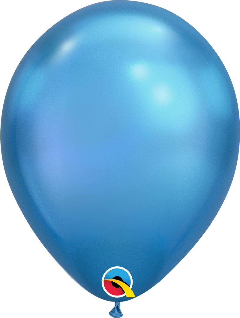 Qualatex Latexballon Chrome Blue Ø 30cm