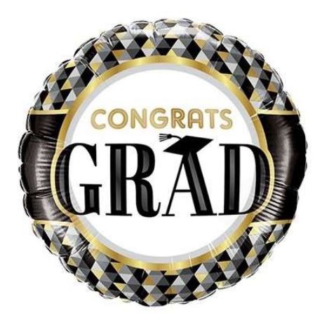 Folienballon "Congrats Grad" 46 cm Folienballon "Congrats Grad" 46 cm