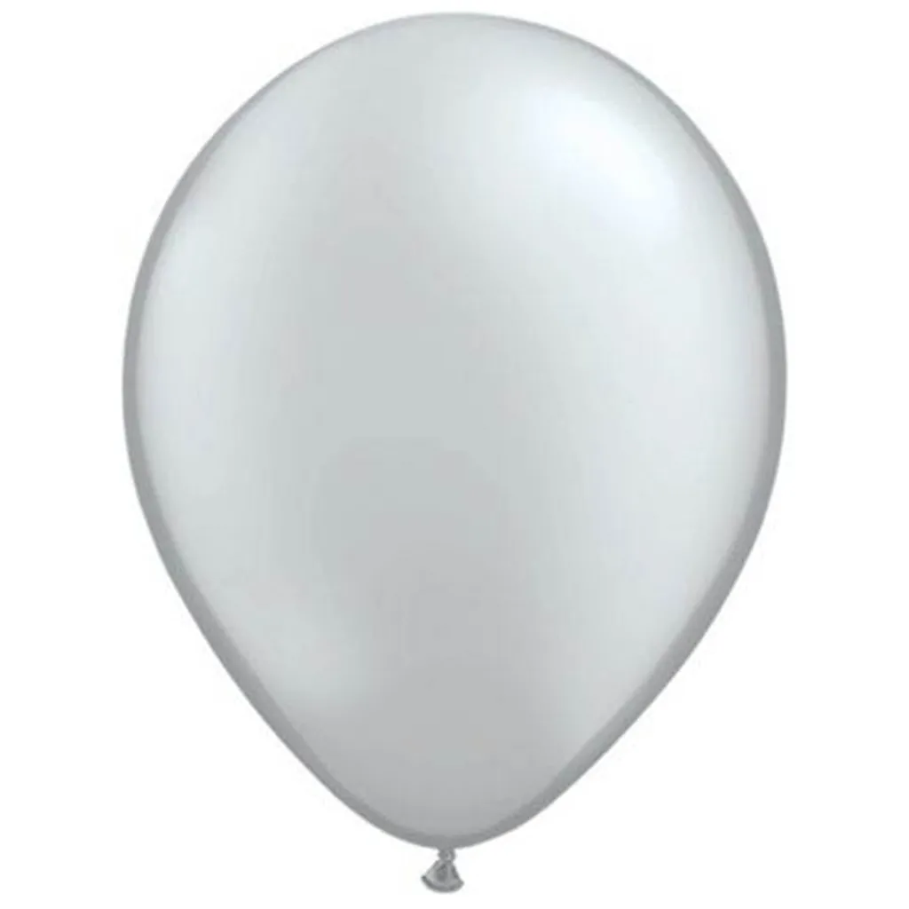Ballon, Luftballon, Folienballon, Silber, groß