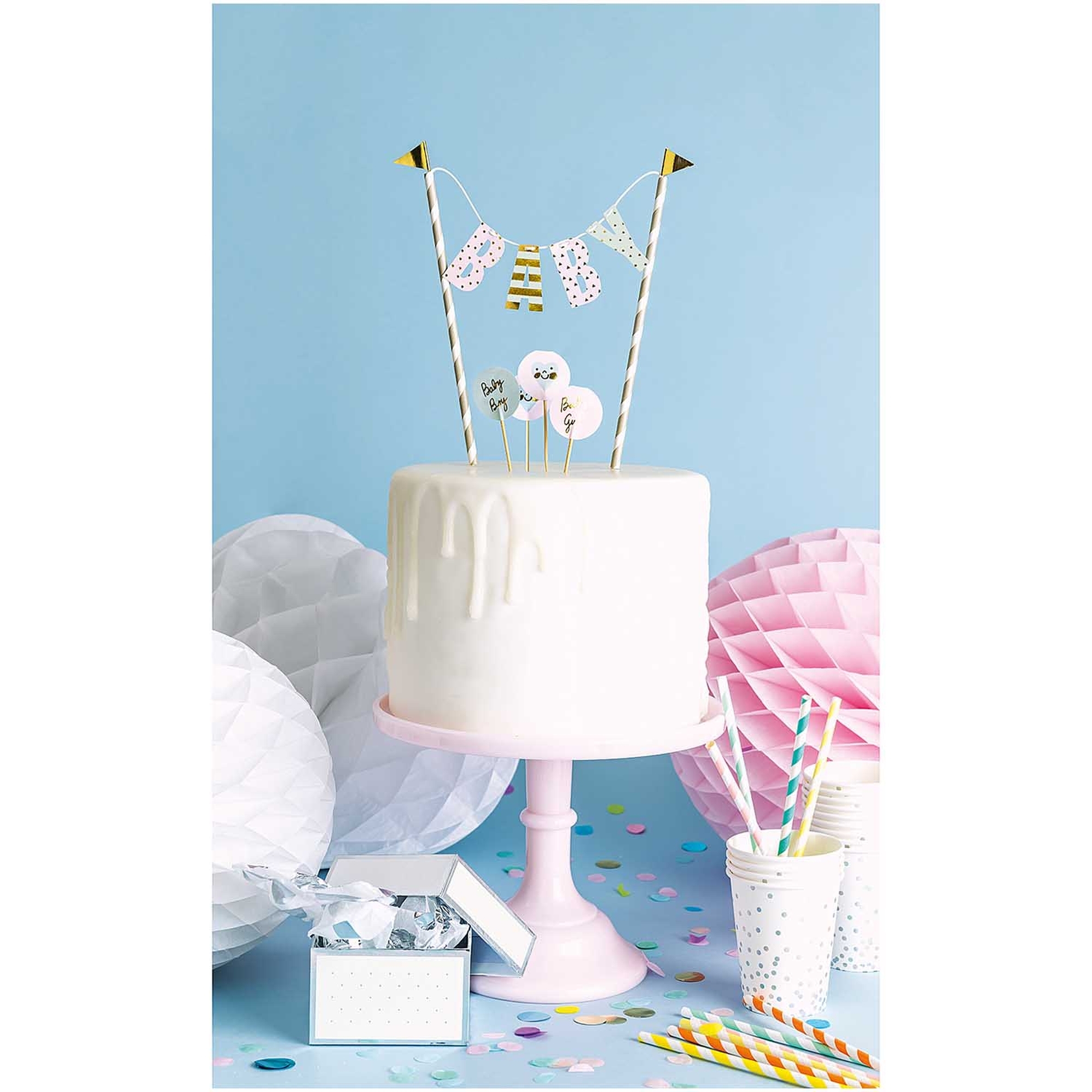 Cake Topper - Girlande Baby