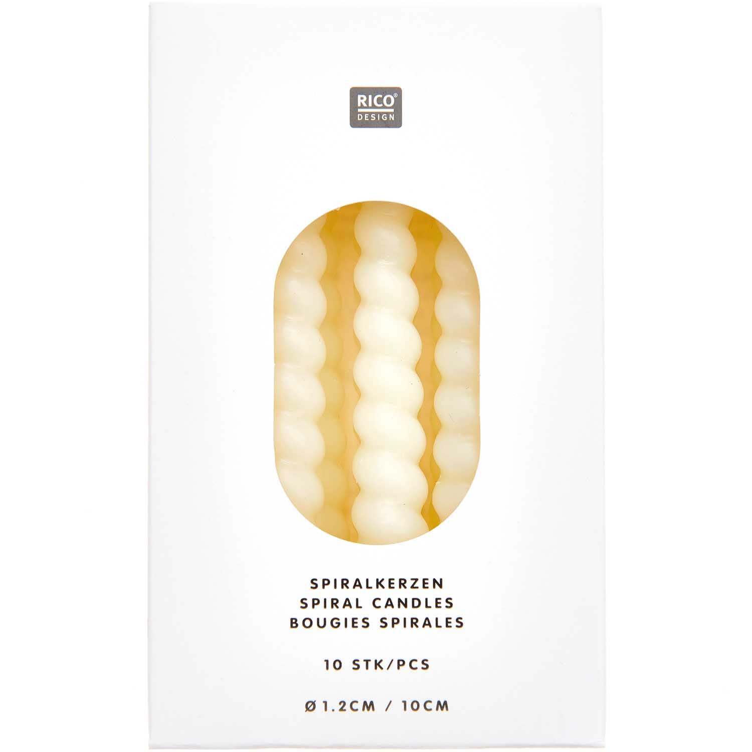 10 Spiralkerzen für den Kuchen - Eierschale je Ø 1,2cm 10 Spiralkerzen für den Kuchen - Eierschale je Ø 1,2cm