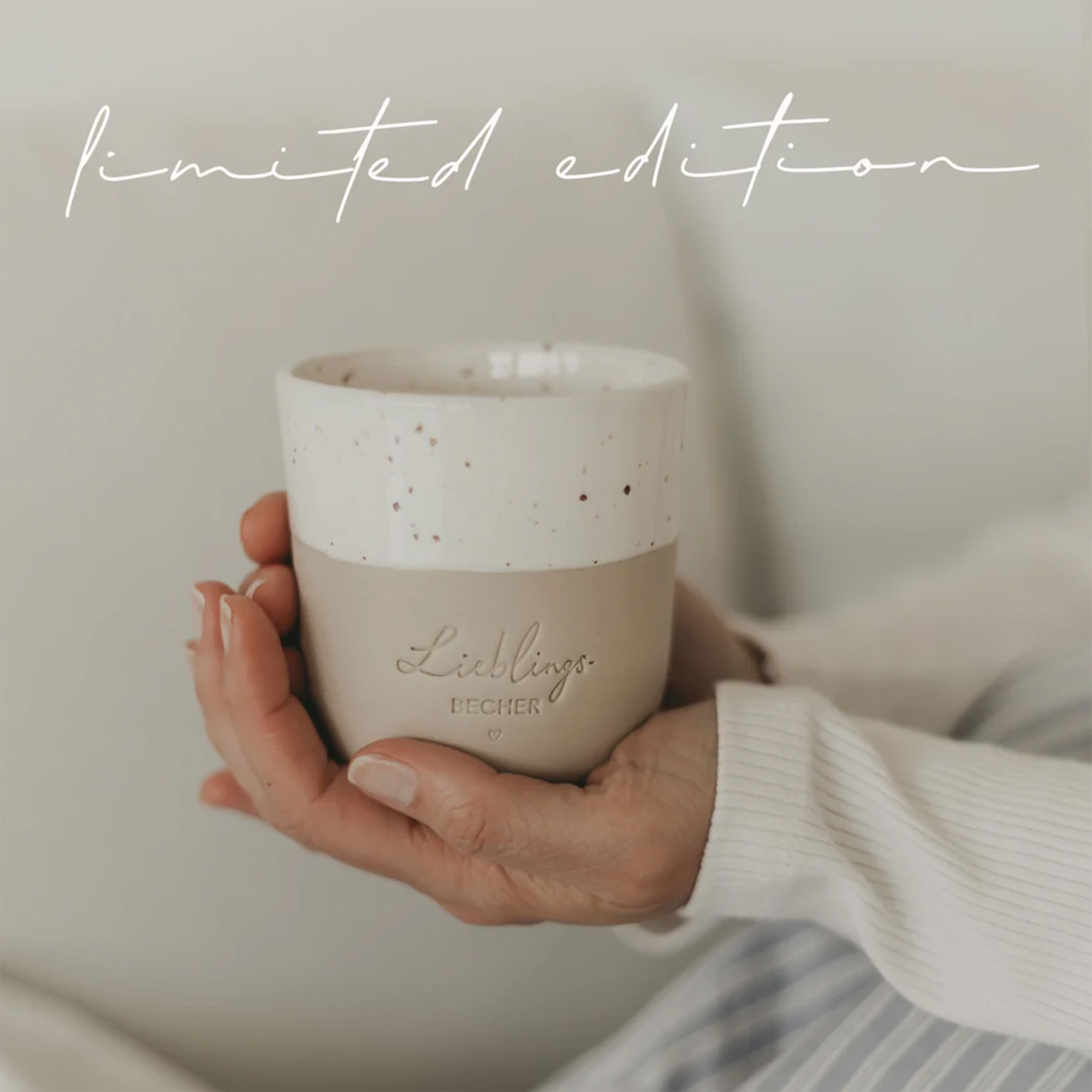 Eulenschnitt - Steingut-Becher "Lieblingsbecher" Limited Edition Eulenschnitt - Steingut-Becher "Lieblingsbecher" Limited Edition