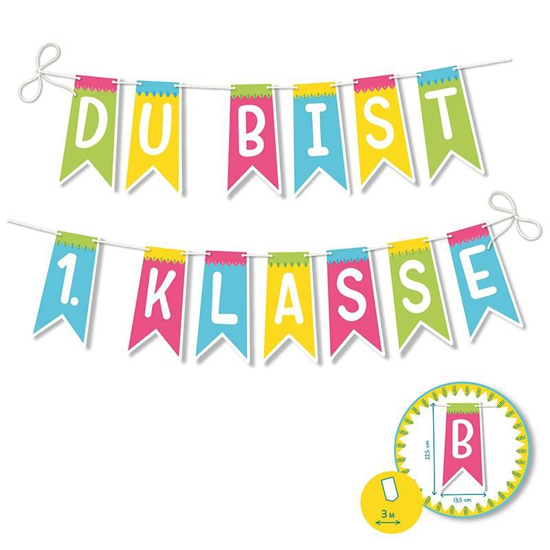 Girlande "Du bist 1. Klasse" Girlande "Du bist 1. Klasse"