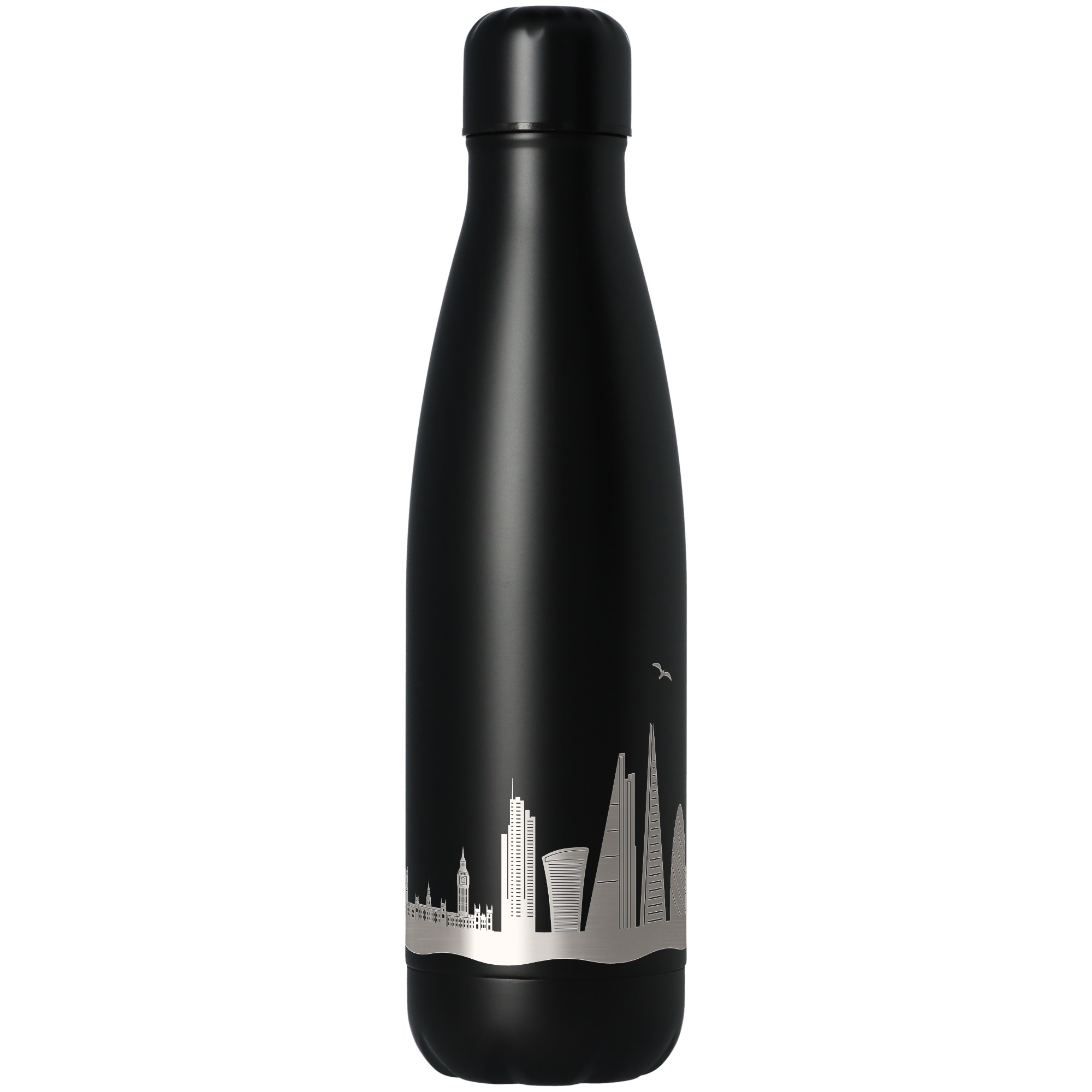 96f958f7c63dda6485e3b2769e77d0995b644a1c Trinkflasche Skyline London Schwarz 500ml