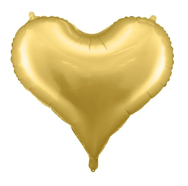 Folienballon "Herz" Satin Gold, 61 x 53 cm Folienballon "Herz" Satin Gold, 61 x 53 cm