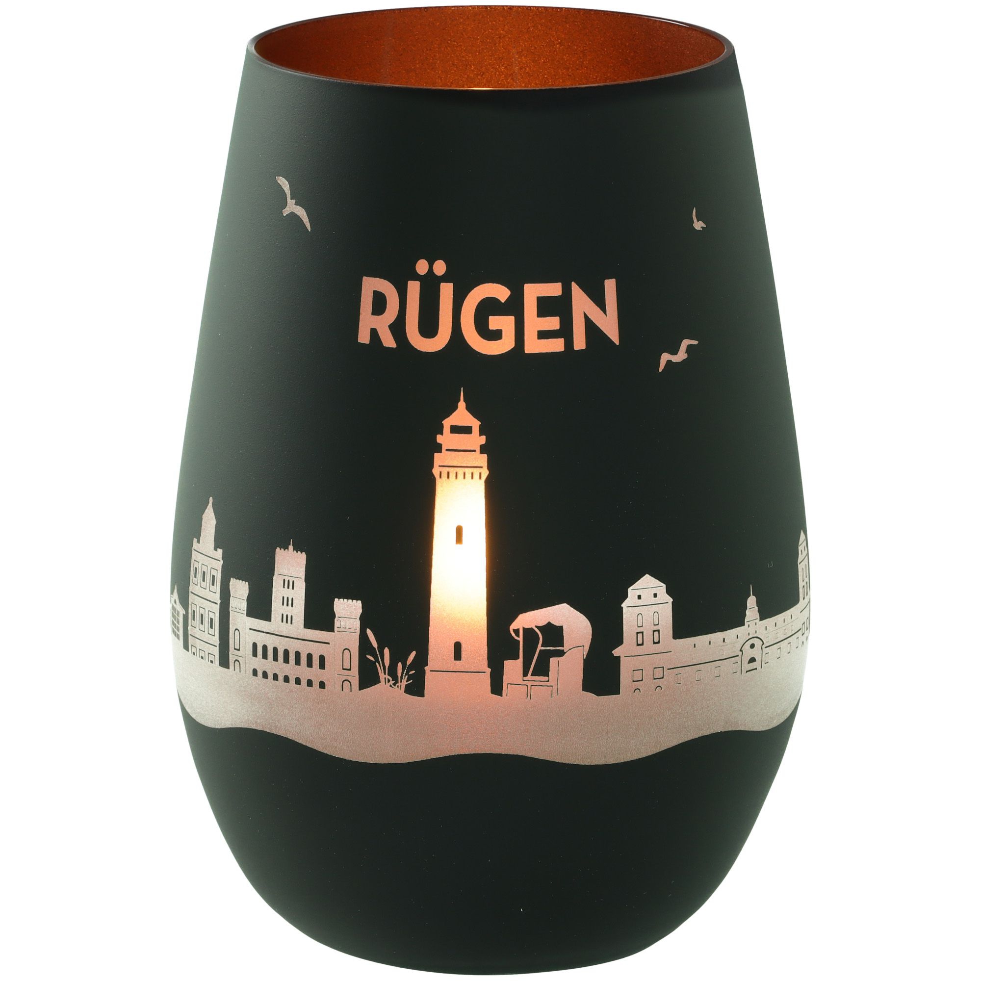 Windlicht Skyline Rügen Schwarz/Bronze Windlicht Skyline Rügen Schwarz/Bronze