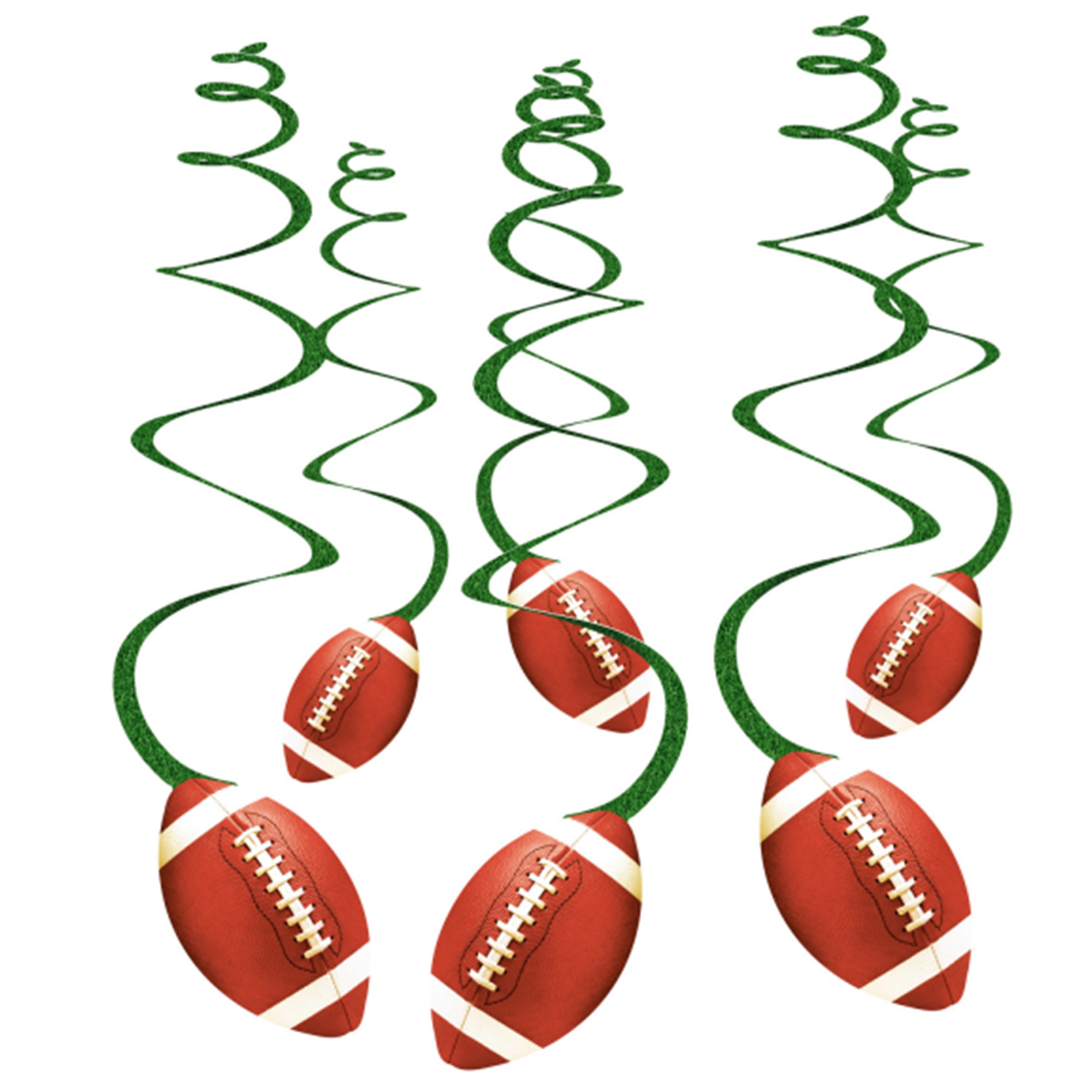 6 Deko-Spiralen "Touchdown" 6 Deko-Spiralen "Touchdown"