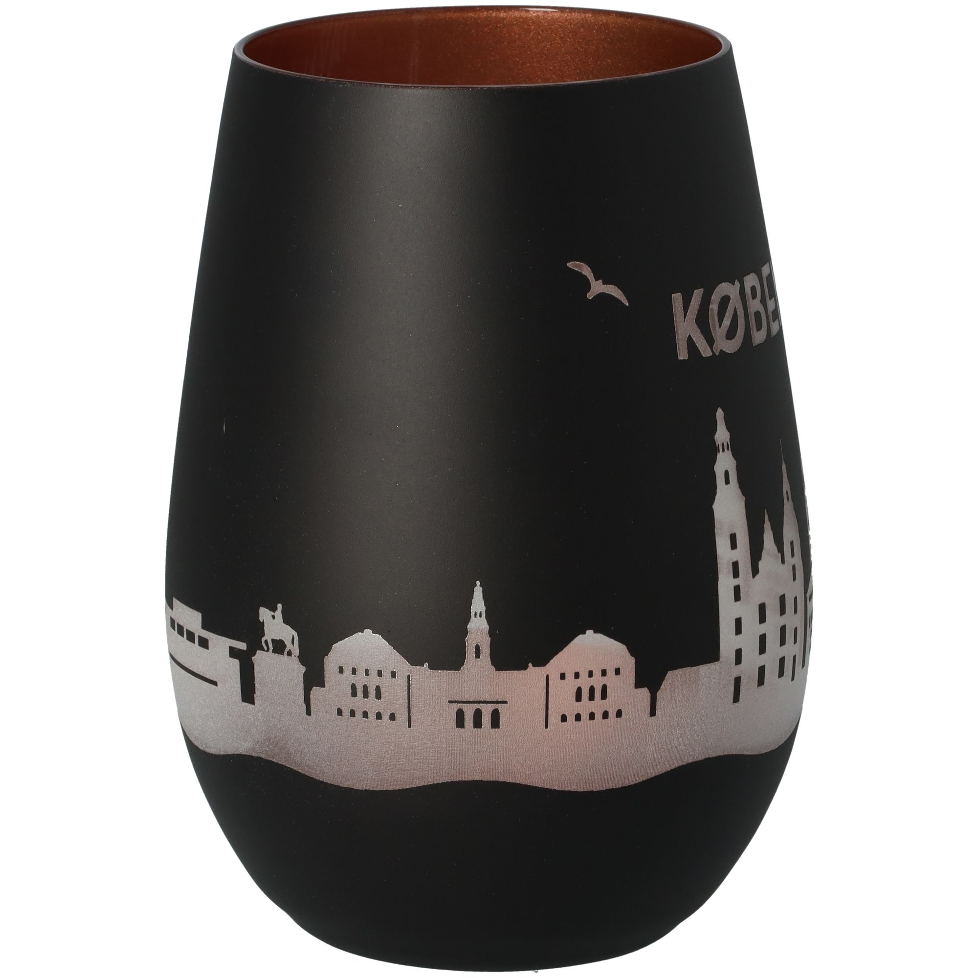 Windlicht Skyline Kopenhagen Schwarz/Bronze Töpferei, Krug, Vase, Tasse