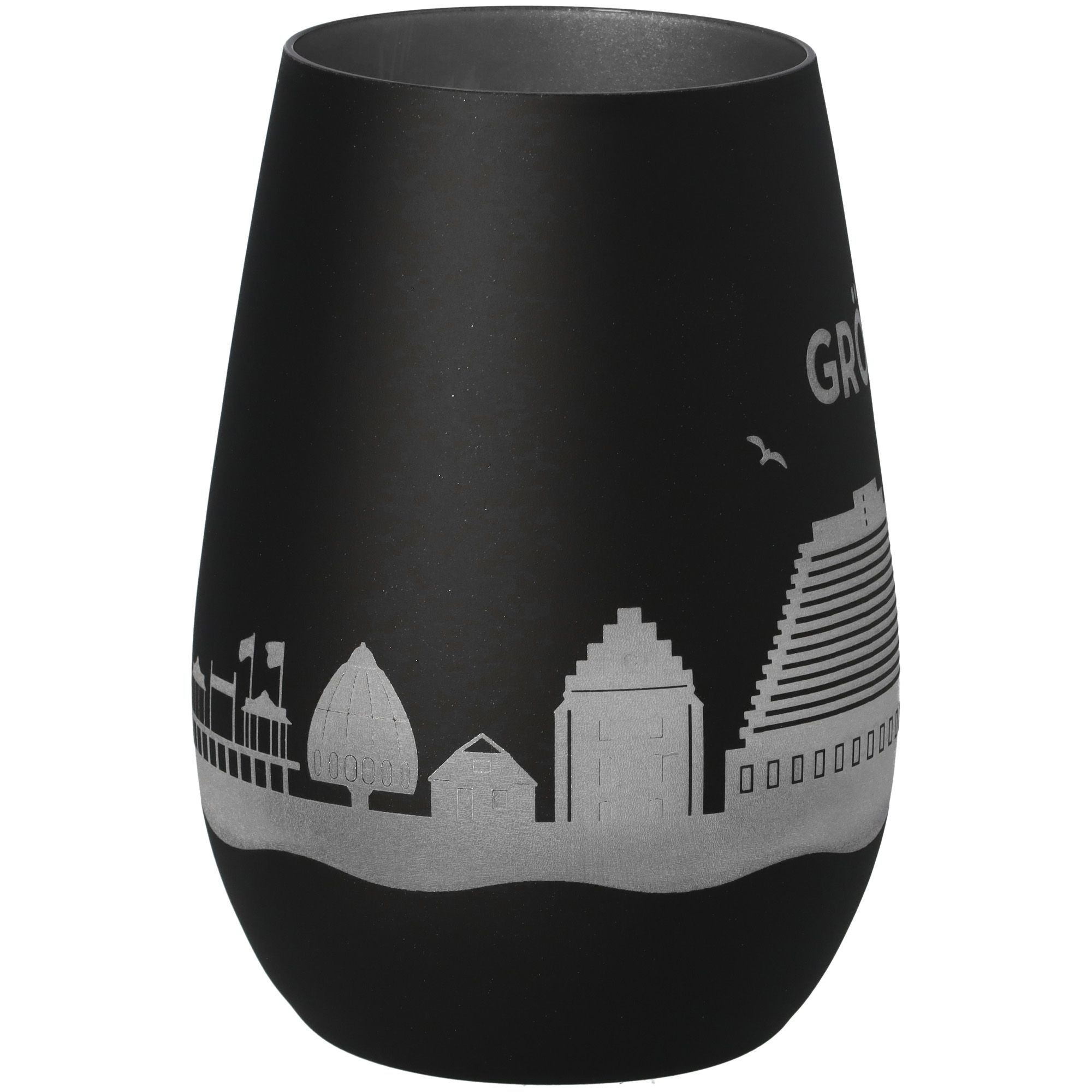 Windlicht Skyline Grömitz Schwarz/Silber Windlicht Skyline Grömitz Schwarz/Silber
