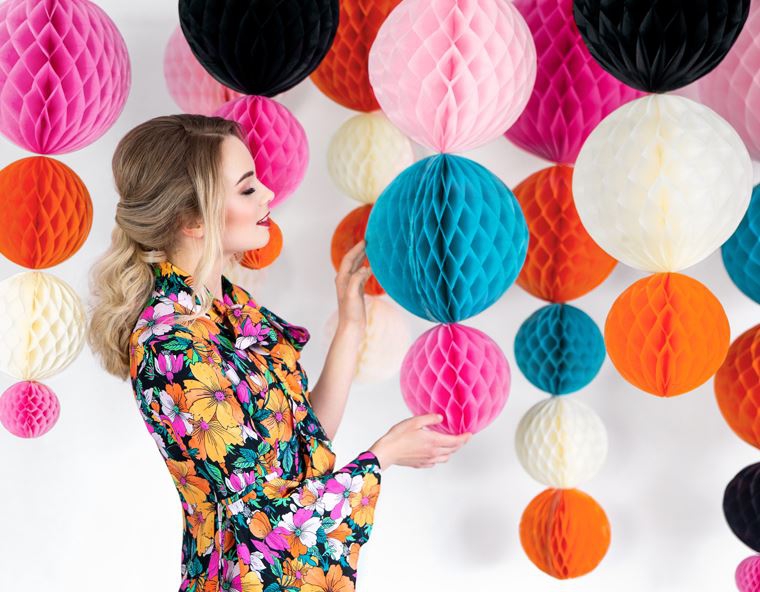 Wabenball Schwarz, L - 30 cm Ø Wabenball Schwarz, L - 30 cm Ø