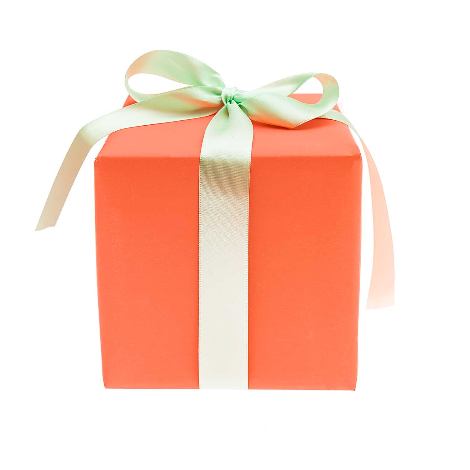 Geschenkpapier auf Rolle, Neon Orange 2m