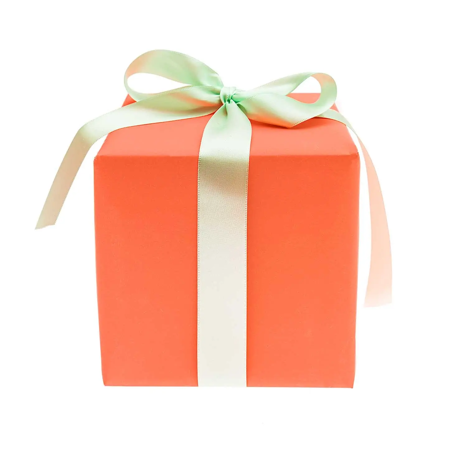 Geschenkpapier auf Rolle, Neon Orange 2m