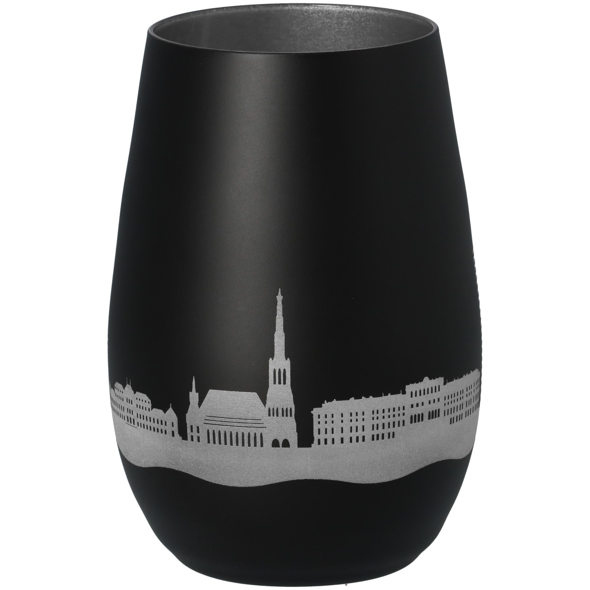 Windlicht Skyline Wien Schwarz/Silber Windlicht Skyline Wien Schwarz/Silber