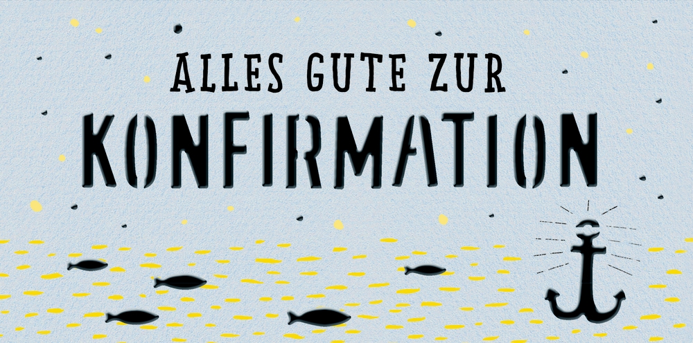 Geld- oder Gutscheinumschlag "Alles Gute zur Konfirmation"