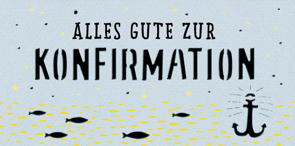 Geld- oder Gutscheinumschlag "Alles Gute zur Konfirmation"