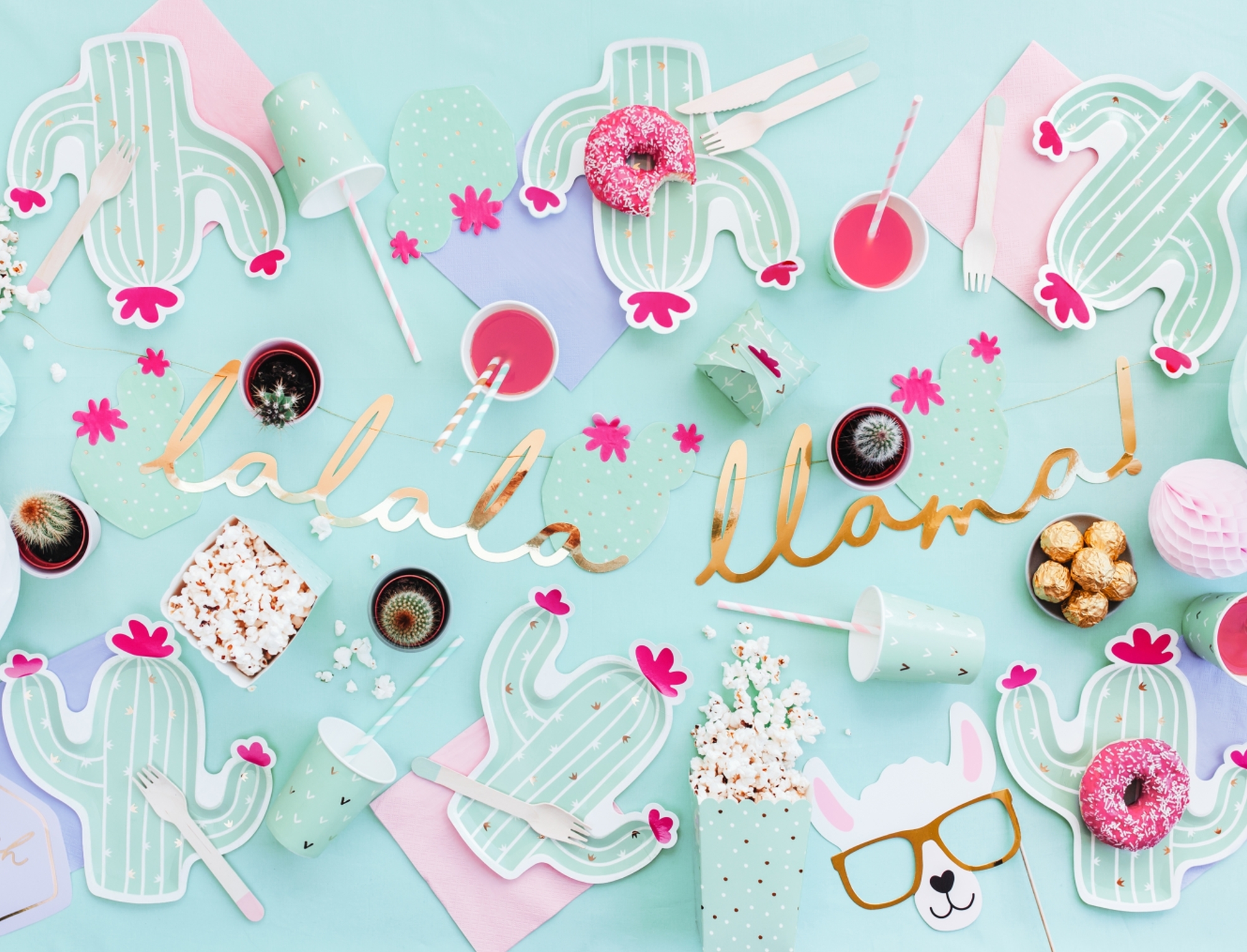 Kaktus - Girlande "lalala llama" Kaktus - Girlande "lalala llama"