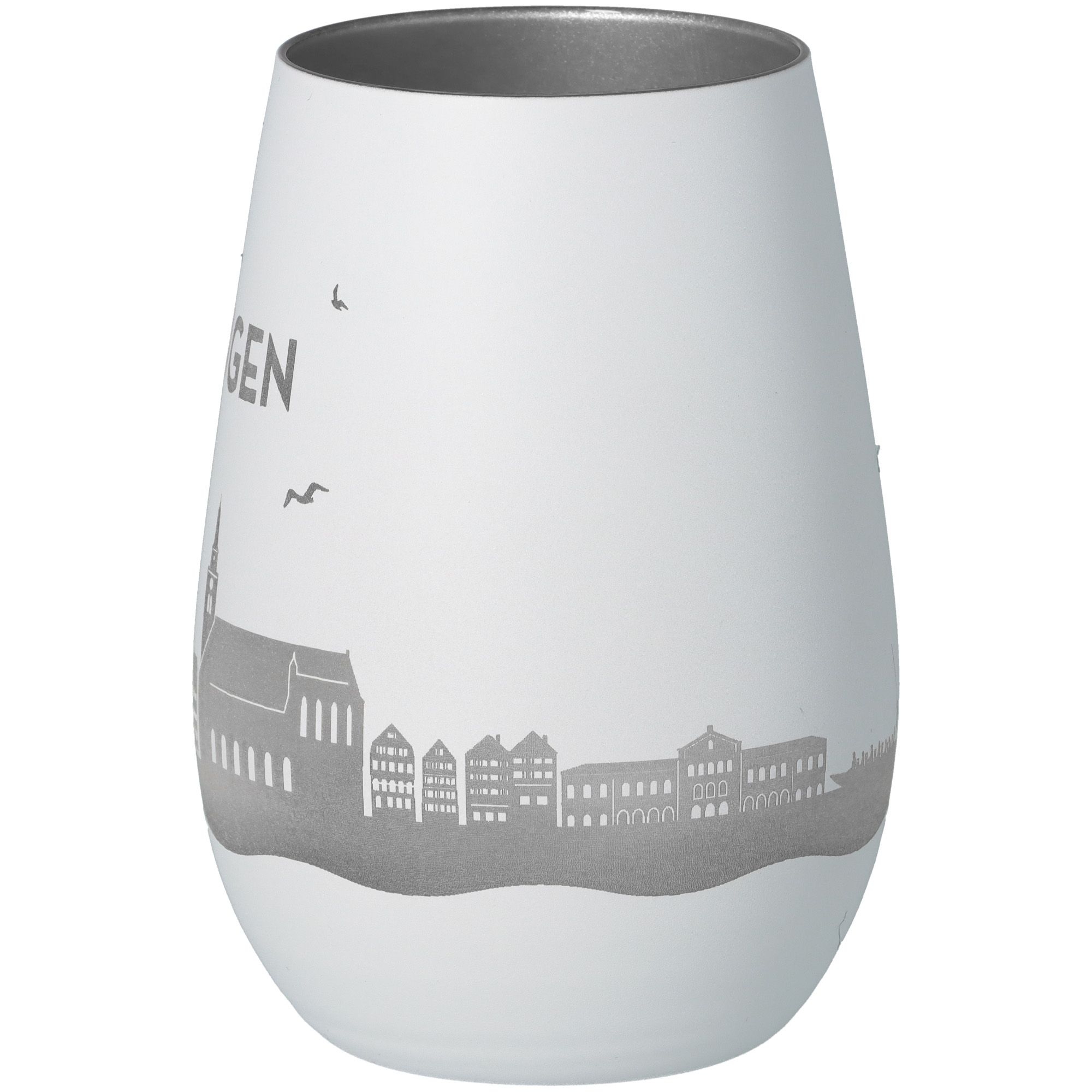1af812a8192226b2244cd334543ad72999d04197 Windlicht Skyline Tübingen Weiß/Silber