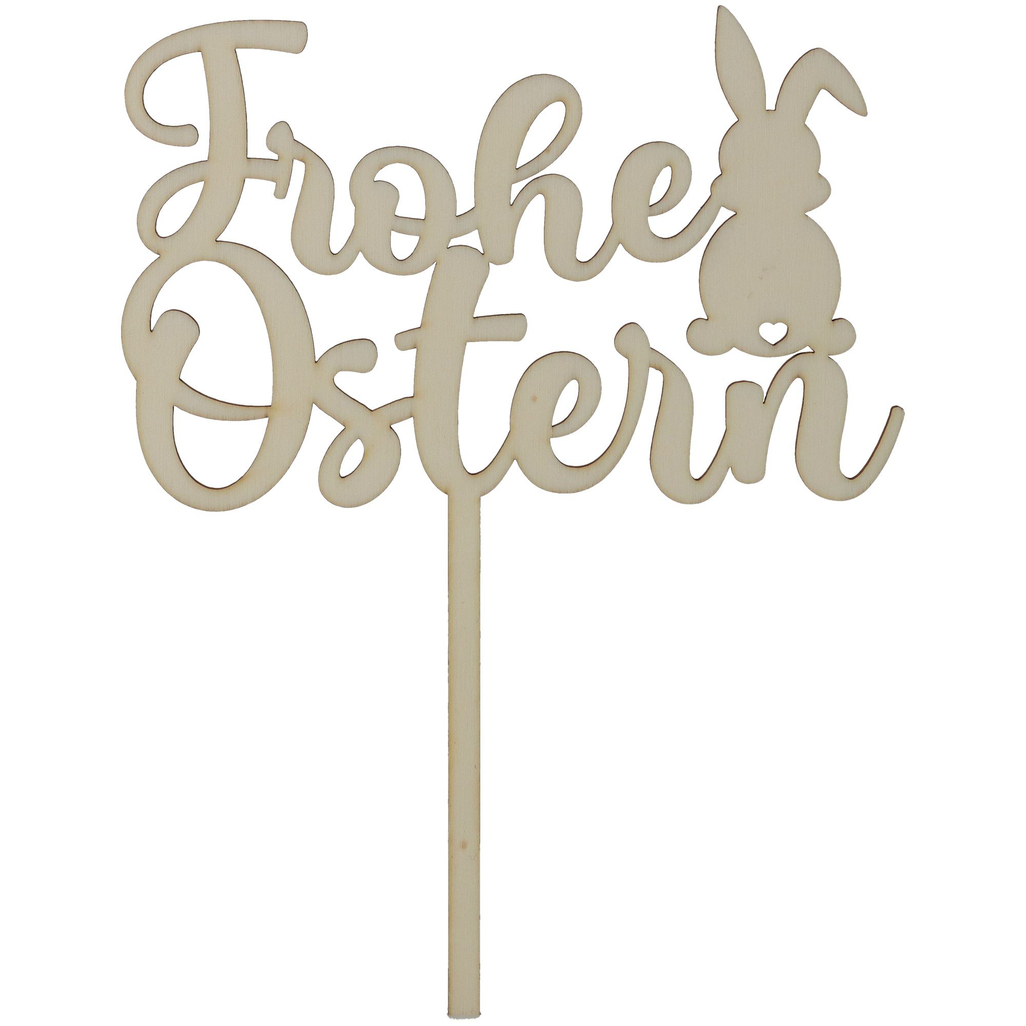 Cake Topper "Frohe Ostern" 18,5 cm x 14 cm Cake Topper "Frohe Ostern" 18,5 cm x 14 cm